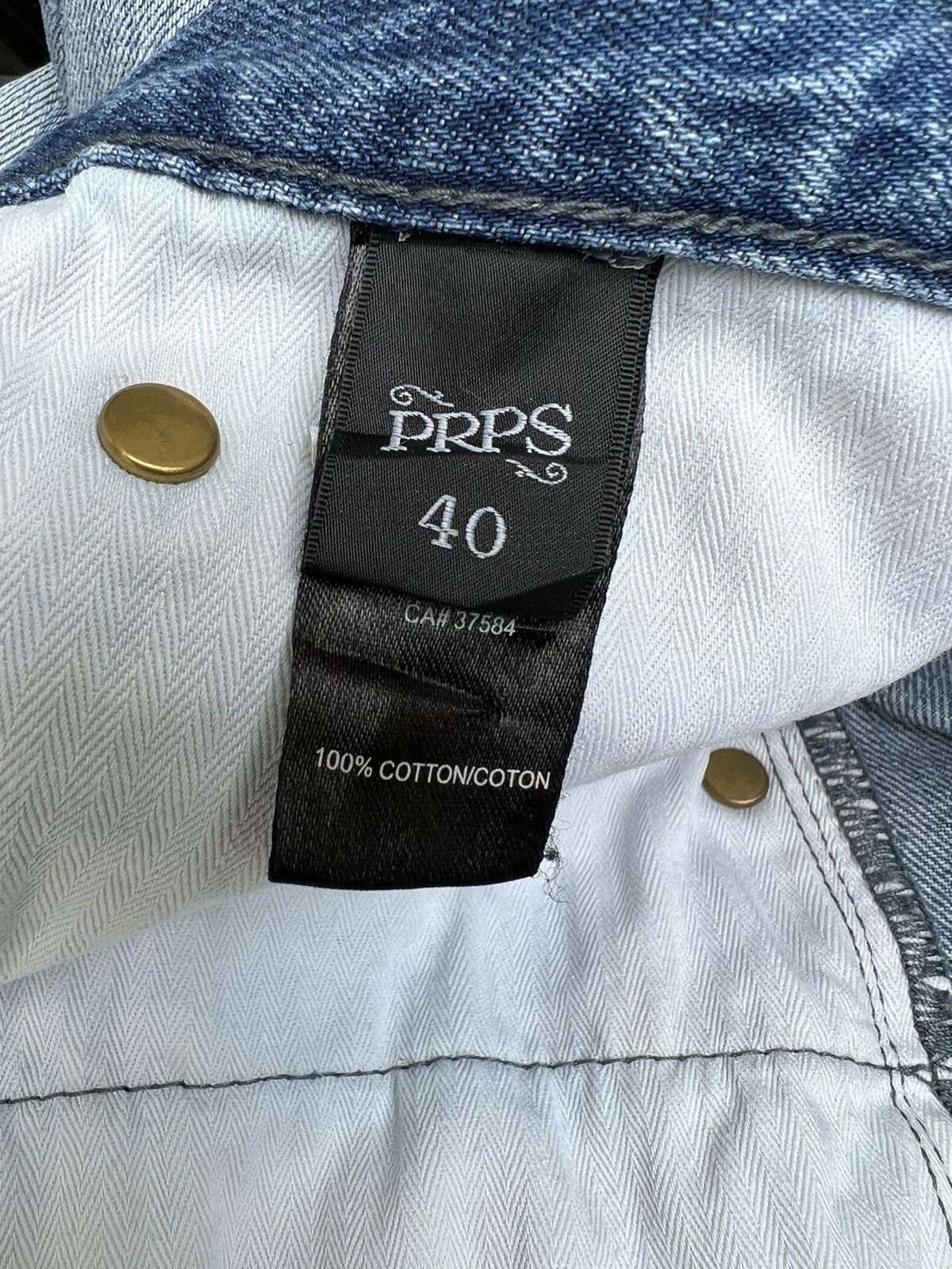 Prps Vintage PRPS Rips Distress Denim Demon Fit Jeans Size US 40 / EU 56 - 24 Thumbnail