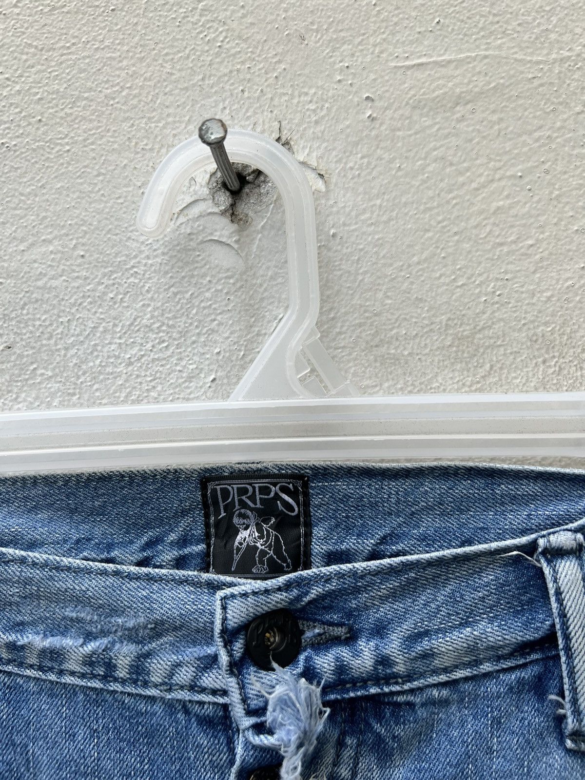 Prps Vintage PRPS Rips Distress Denim Demon Fit Jeans Size US 40 / EU 56 - 8 Thumbnail