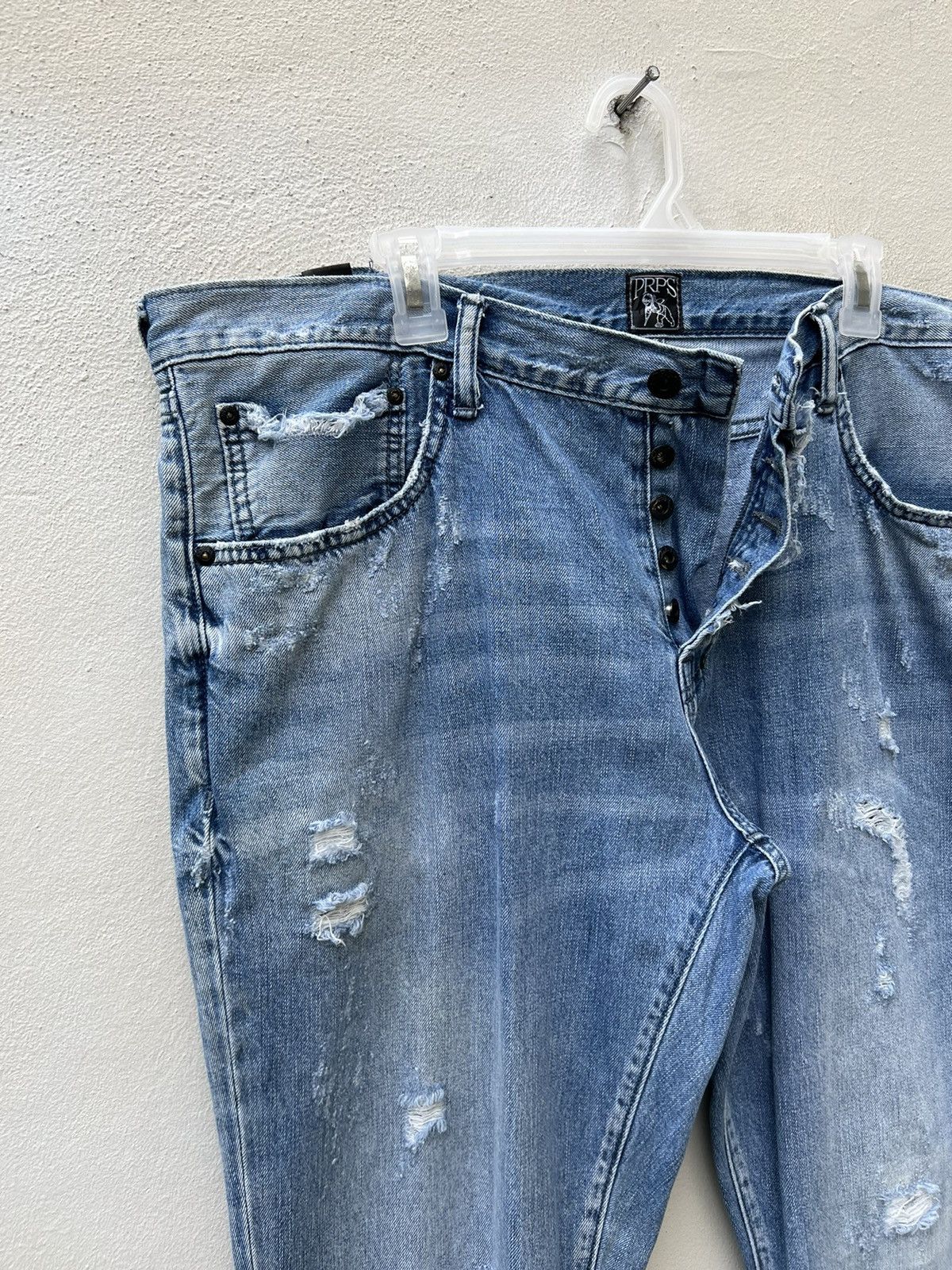 Prps Vintage PRPS Rips Distress Denim Demon Fit Jeans Size US 40 / EU 56 - 9 Thumbnail