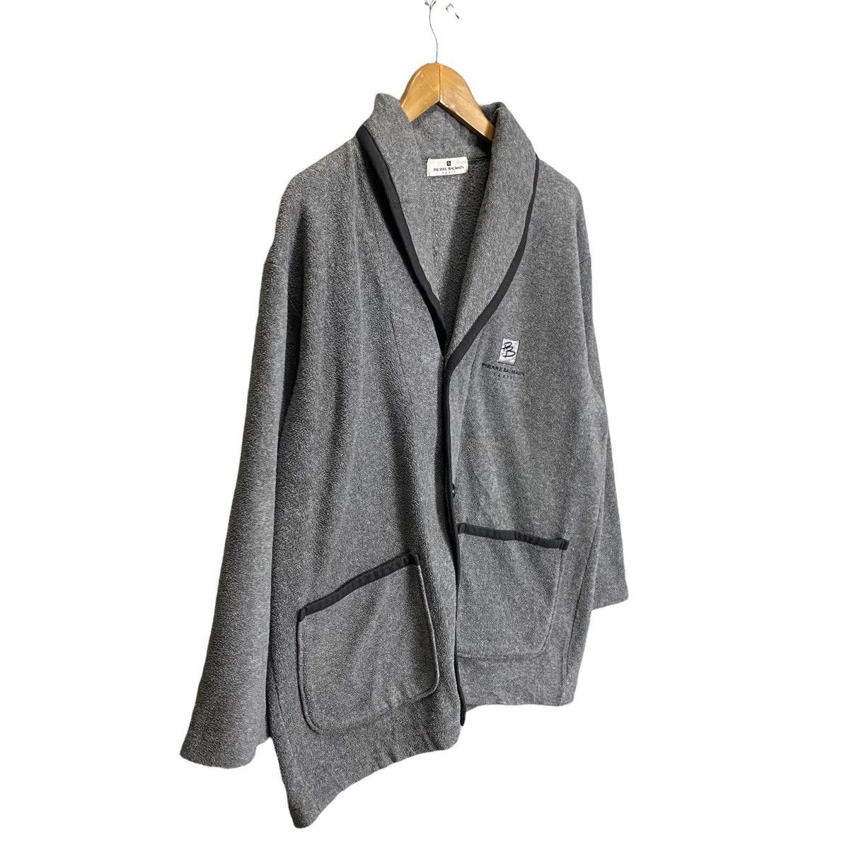 Balmain × Pierre Balmain × Vintage Pierre Balmain shawl collar cardigan fleece Size US M / EU 48-50 / 2 - 3 Thumbnail