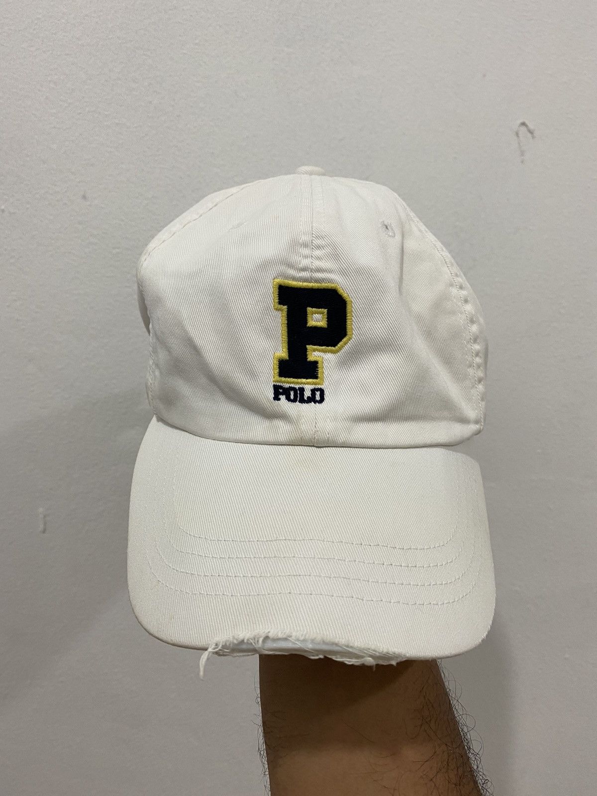 Polo Ralph Lauren VTG Distress Polo Golf Logo Hat Size ONE SIZE - 2 Thumbnail