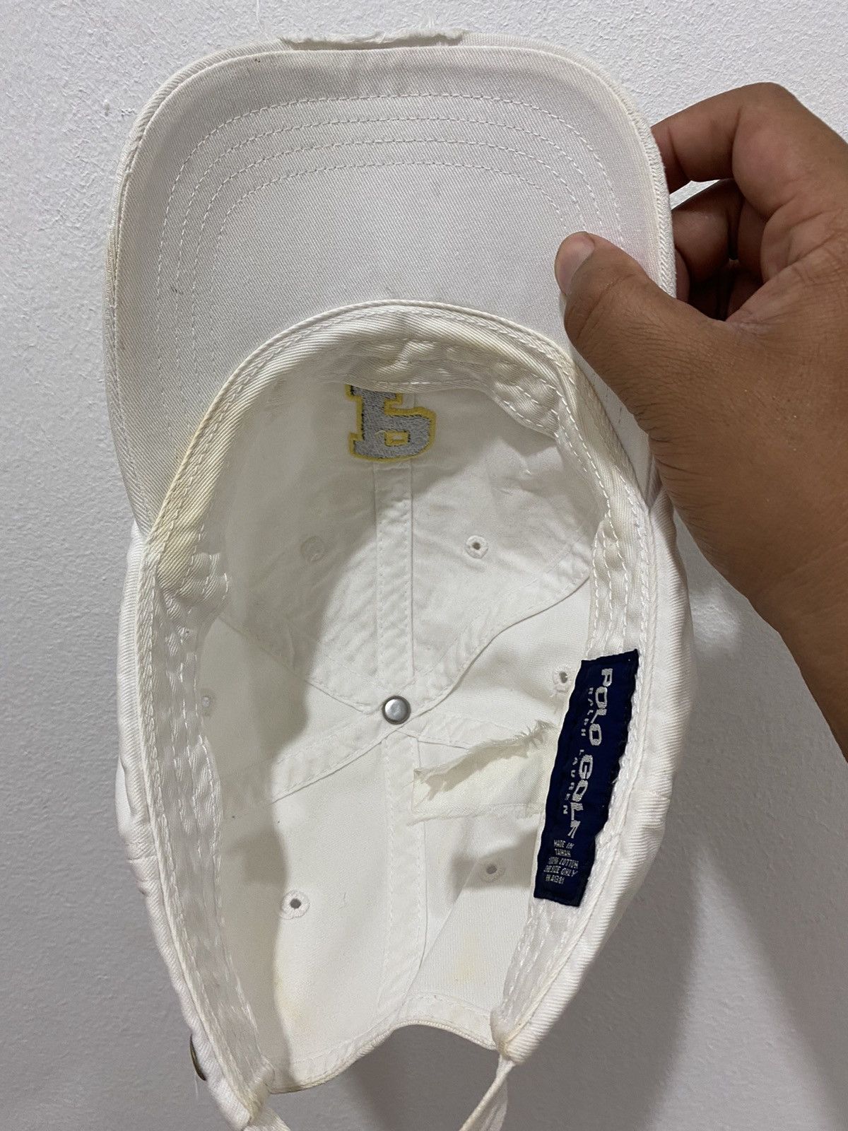 Polo Ralph Lauren VTG Distress Polo Golf Logo Hat Size ONE SIZE - 8 Thumbnail