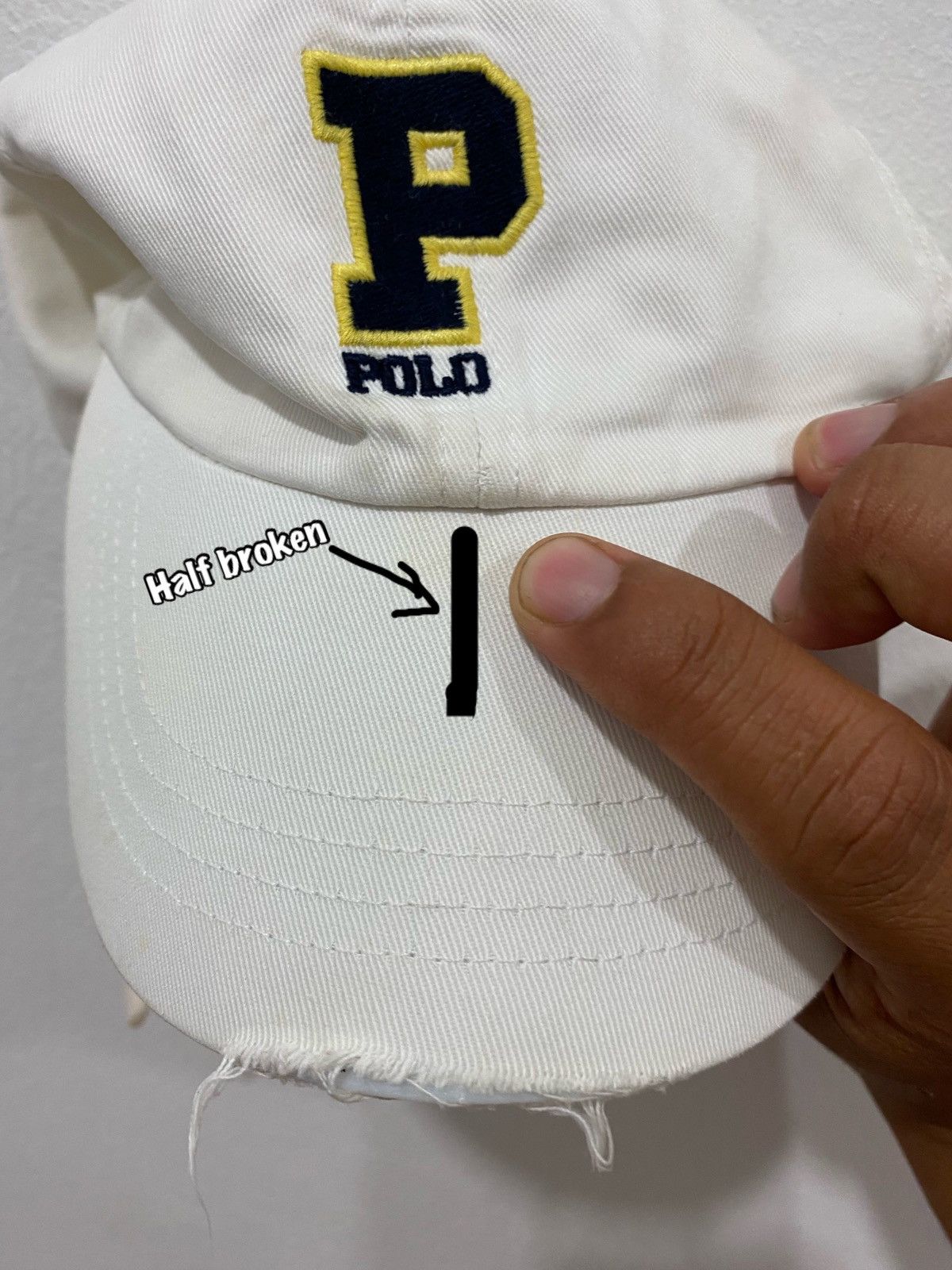 Polo Ralph Lauren VTG Distress Polo Golf Logo Hat Size ONE SIZE - 7 Thumbnail