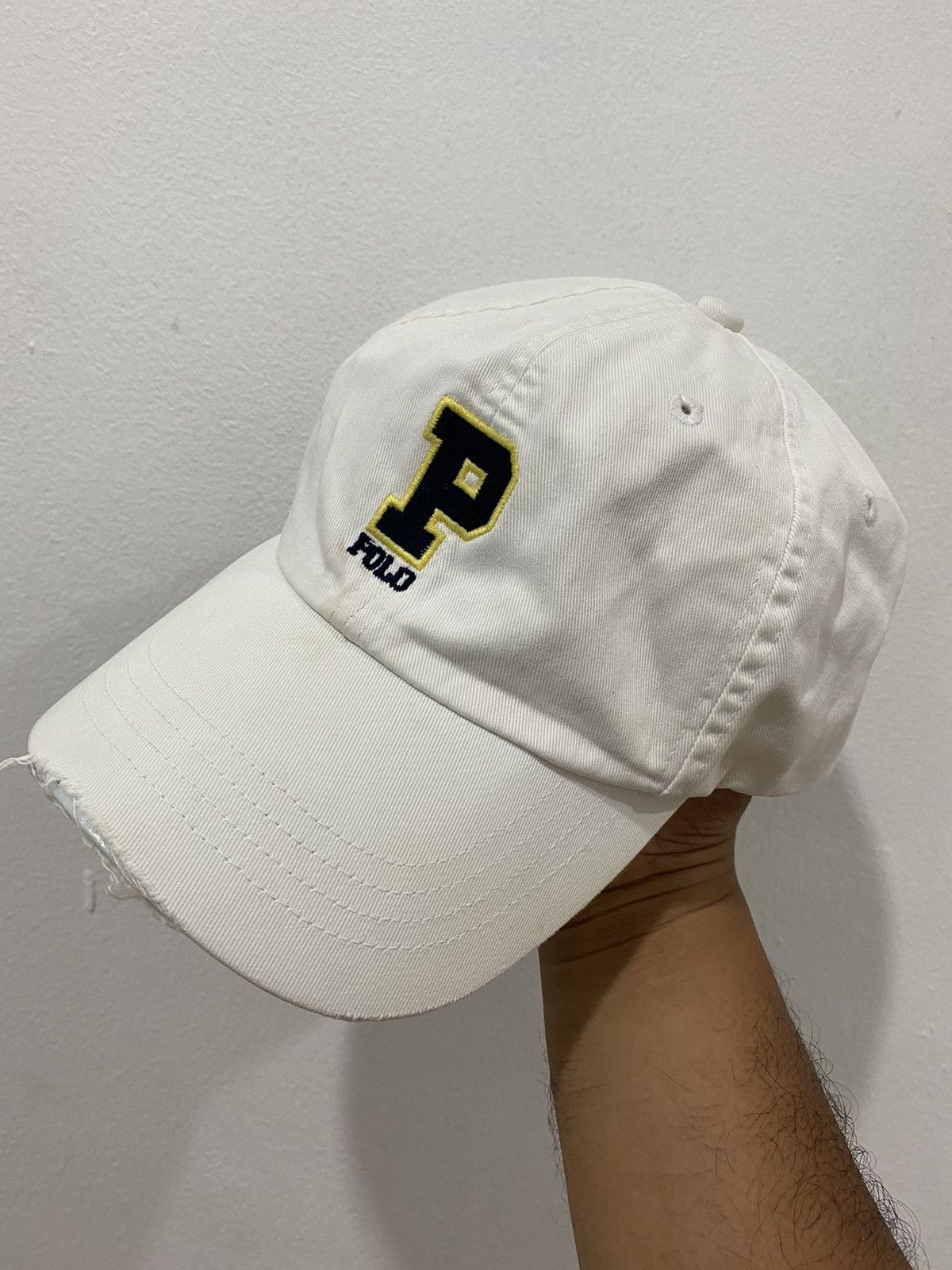 Polo Ralph Lauren VTG Distress Polo Golf Logo Hat Size ONE SIZE - 1 Thumbnail