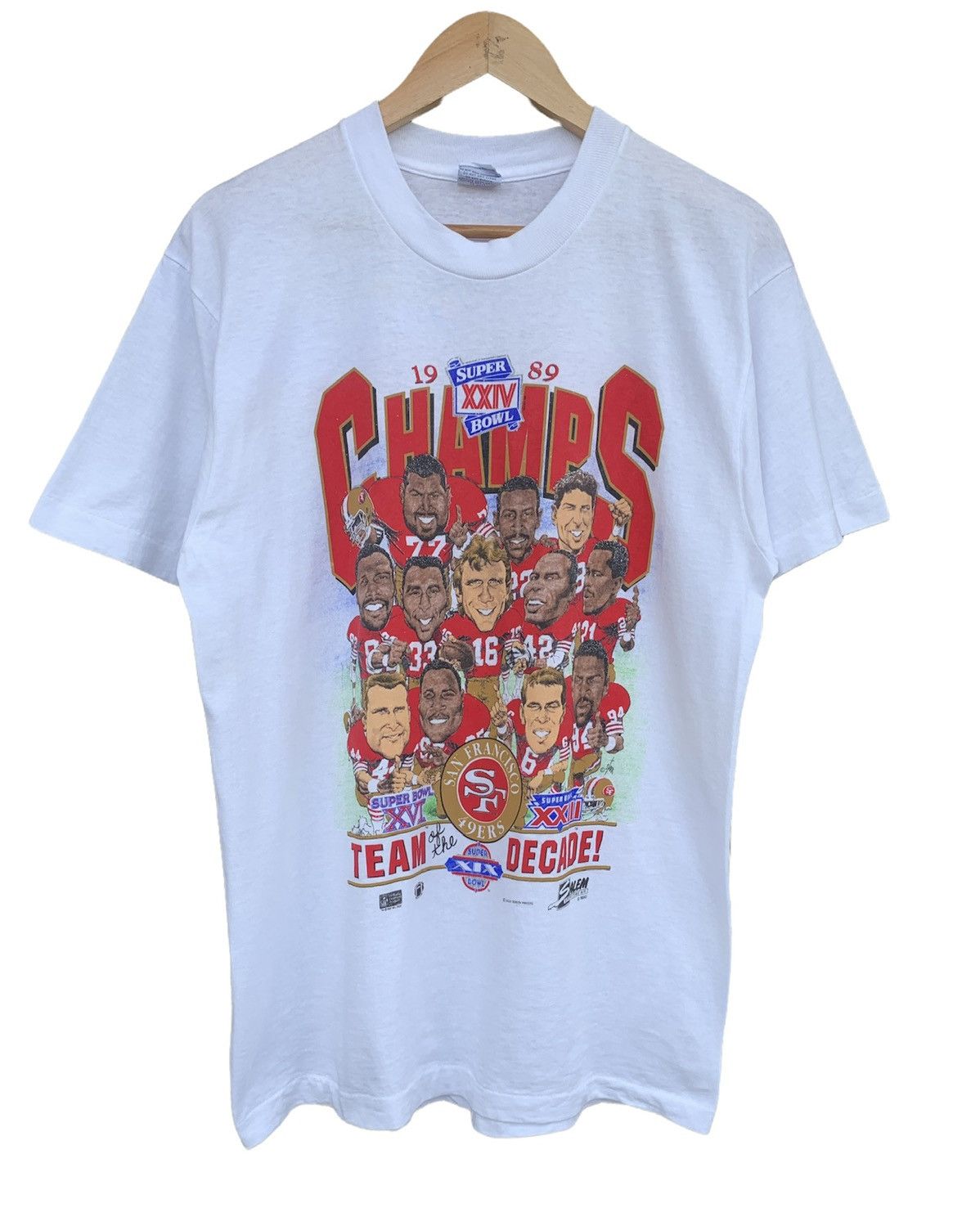 Vintage San Francisco 49ers Super Bowls Tshirt