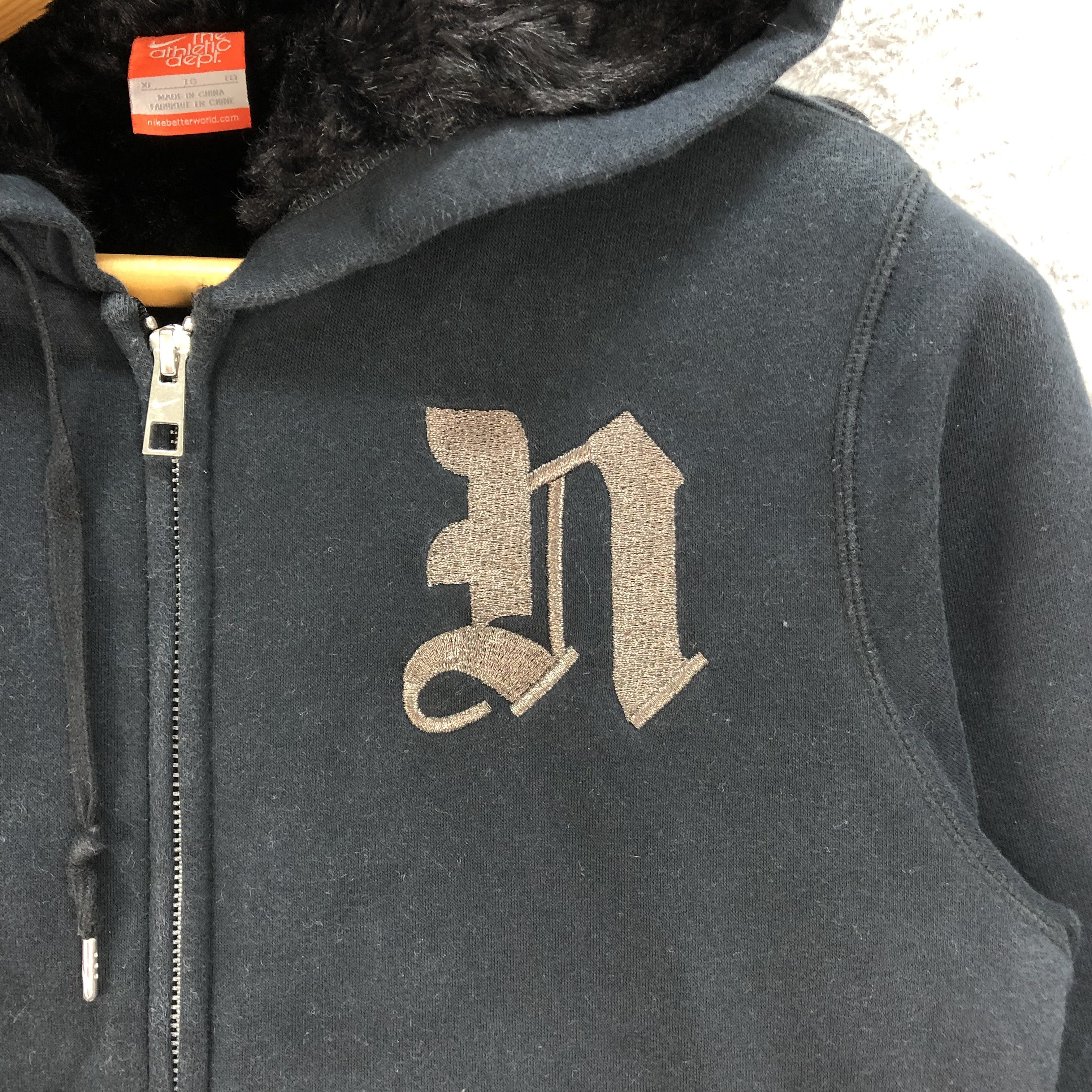 Nike Nike Zipper Hoodies Embroidery Logo Fur Insides #4416-153 Size M / US 6-8 / IT 42-44 - 3 Thumbnail