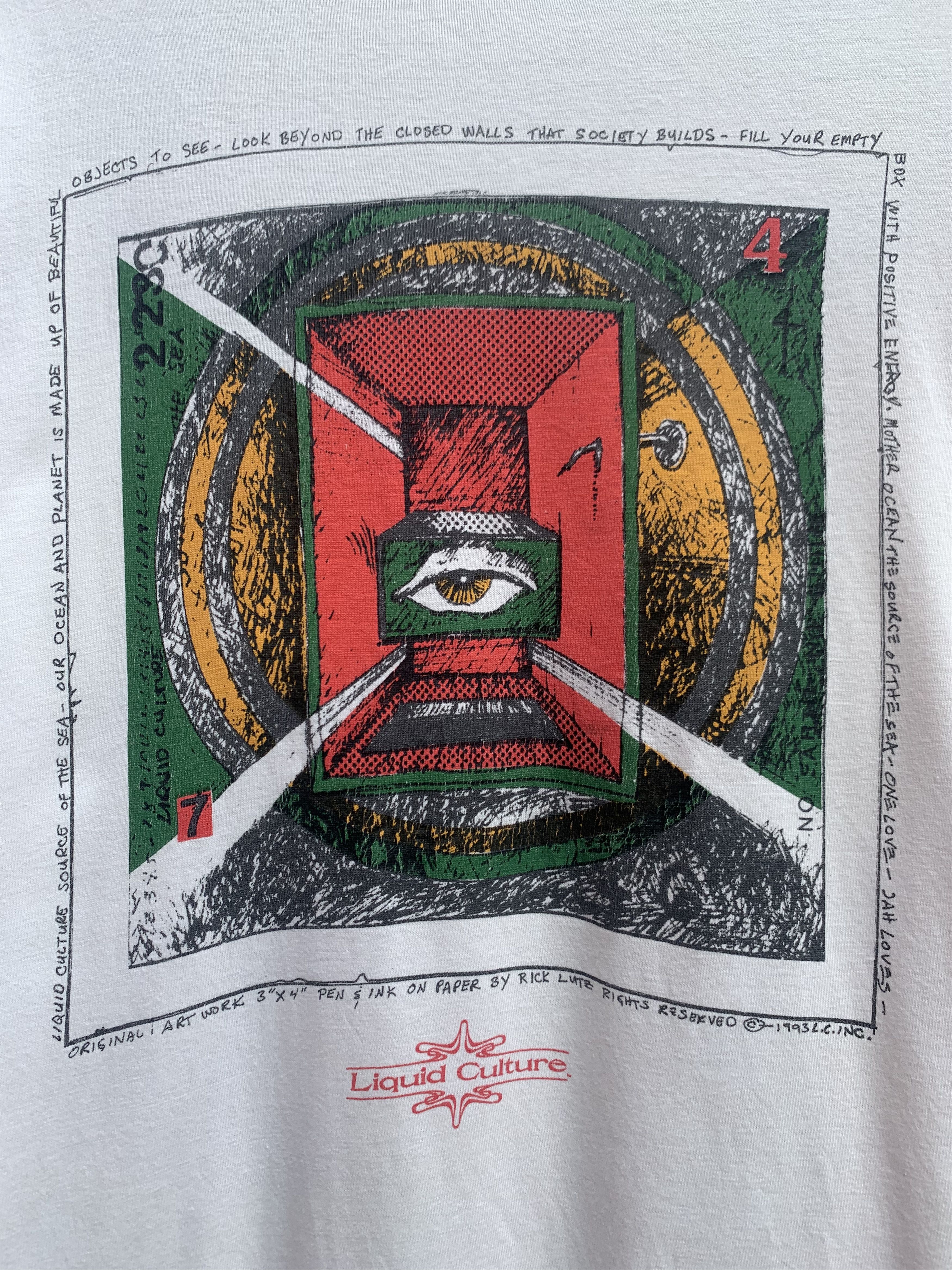 Hanes × Vintage Liquid Culture Art Vintage 1993's Shirt Size US L / EU 52-54 / 3 - 2 Thumbnail