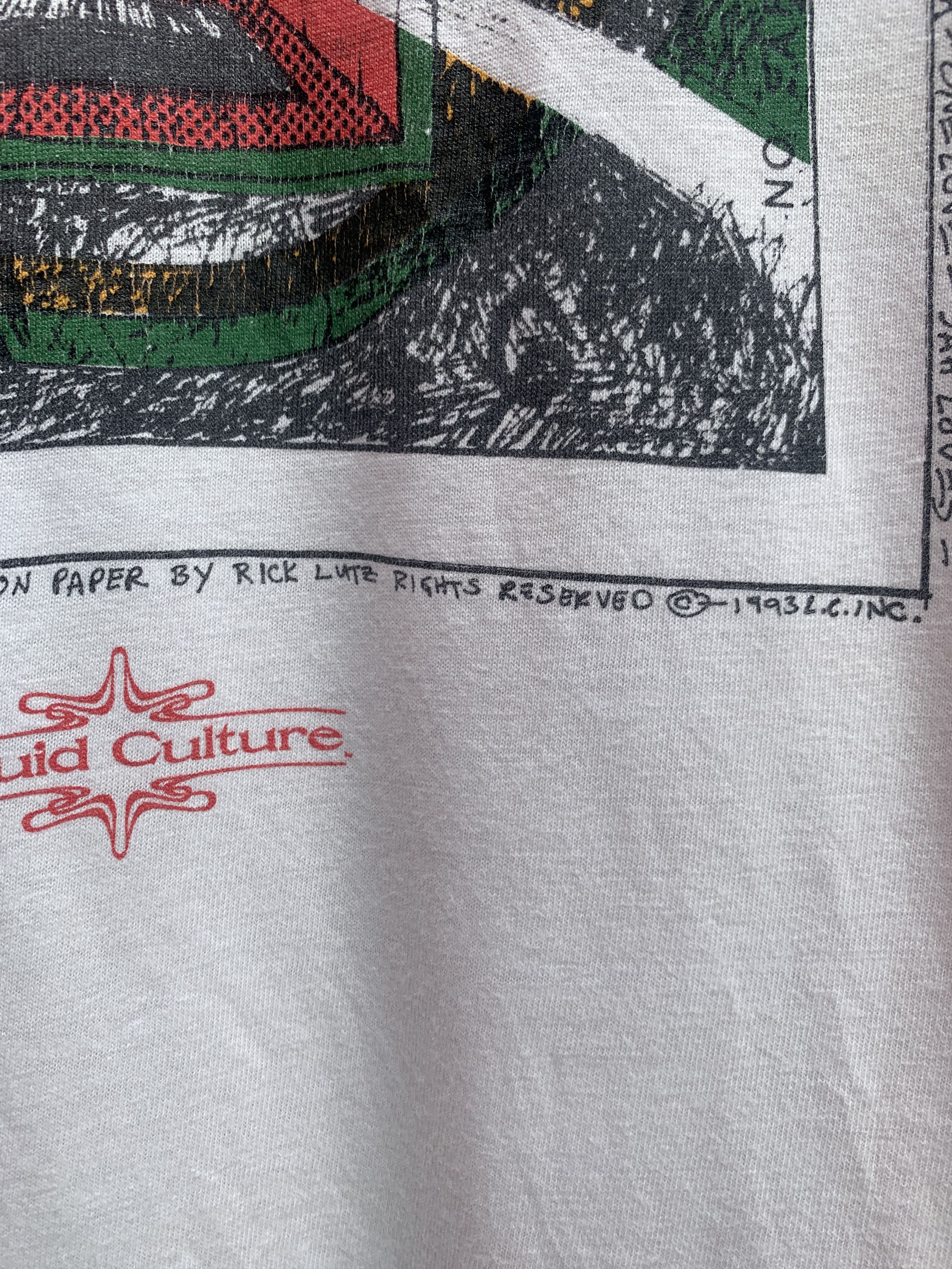 Hanes × Vintage Liquid Culture Art Vintage 1993's Shirt Size US L / EU 52-54 / 3 - 4 Thumbnail