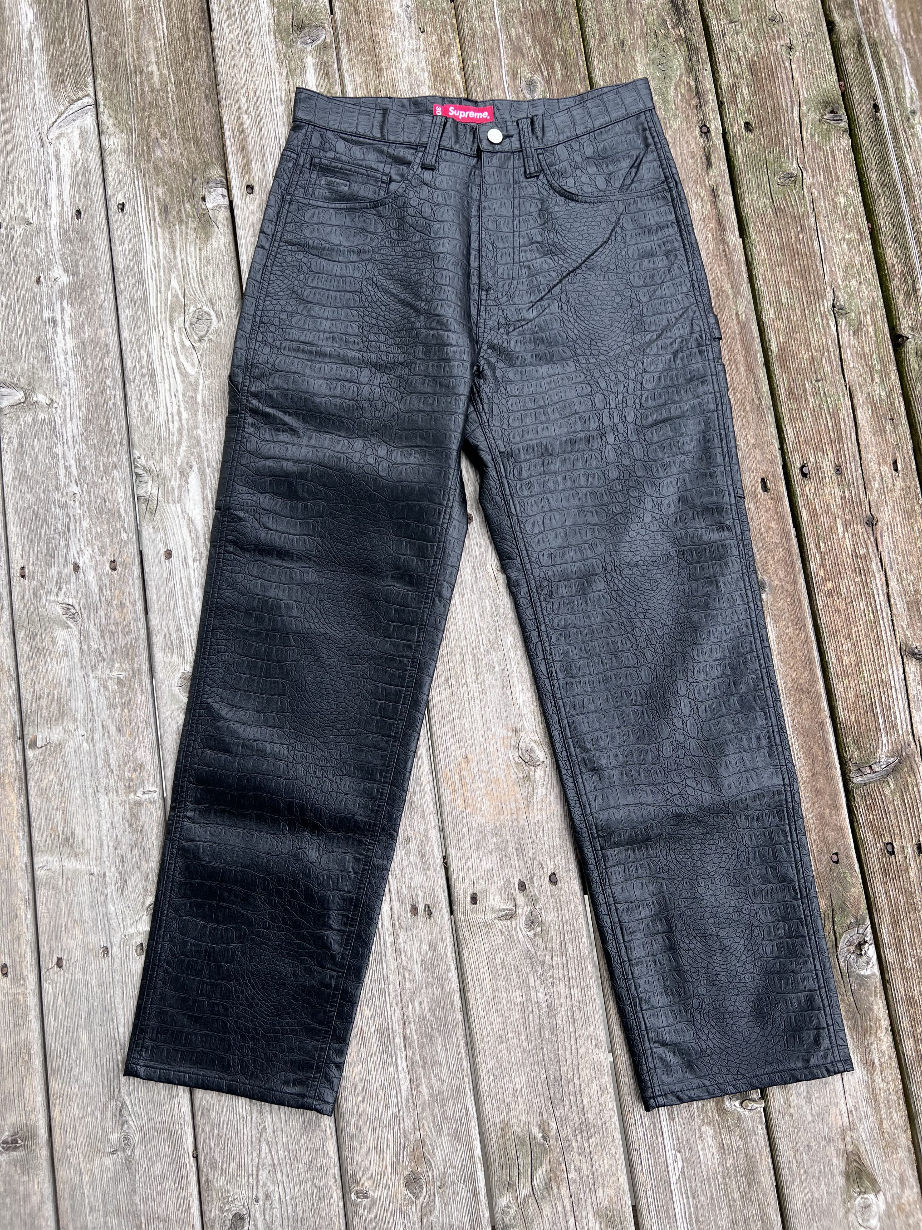 Supreme Leather Pants | Grailed