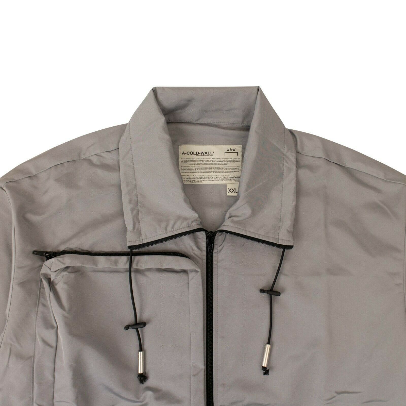 A-COLD-WALL* Gray Multi Zip Windbreaker Jacket Size XL Size US XL / EU 56 / 4 - 4 Thumbnail