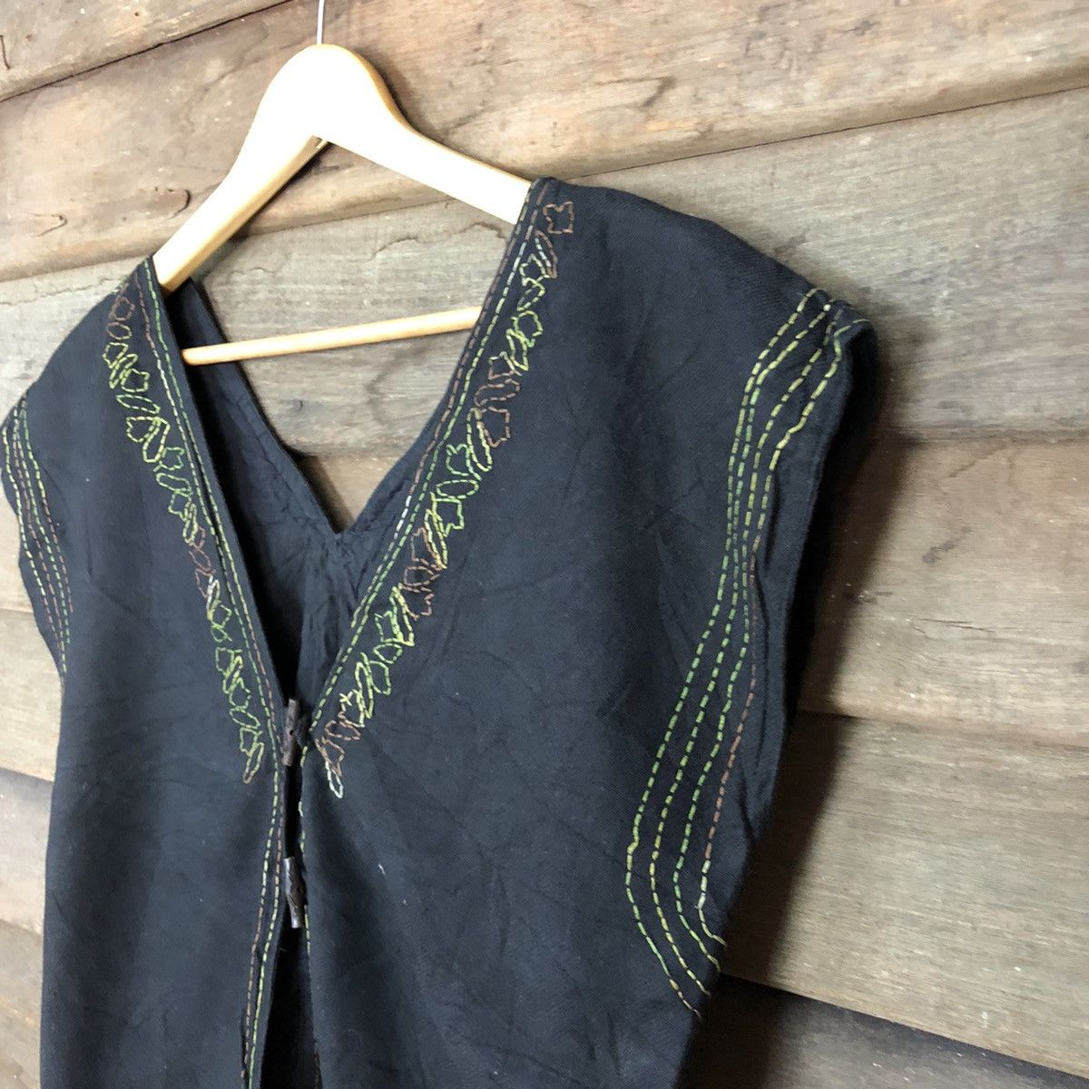 Vintage Ganesh japan vintage art Black Vest #H261 Size US M / EU 48-50 / 2 - 7 Thumbnail