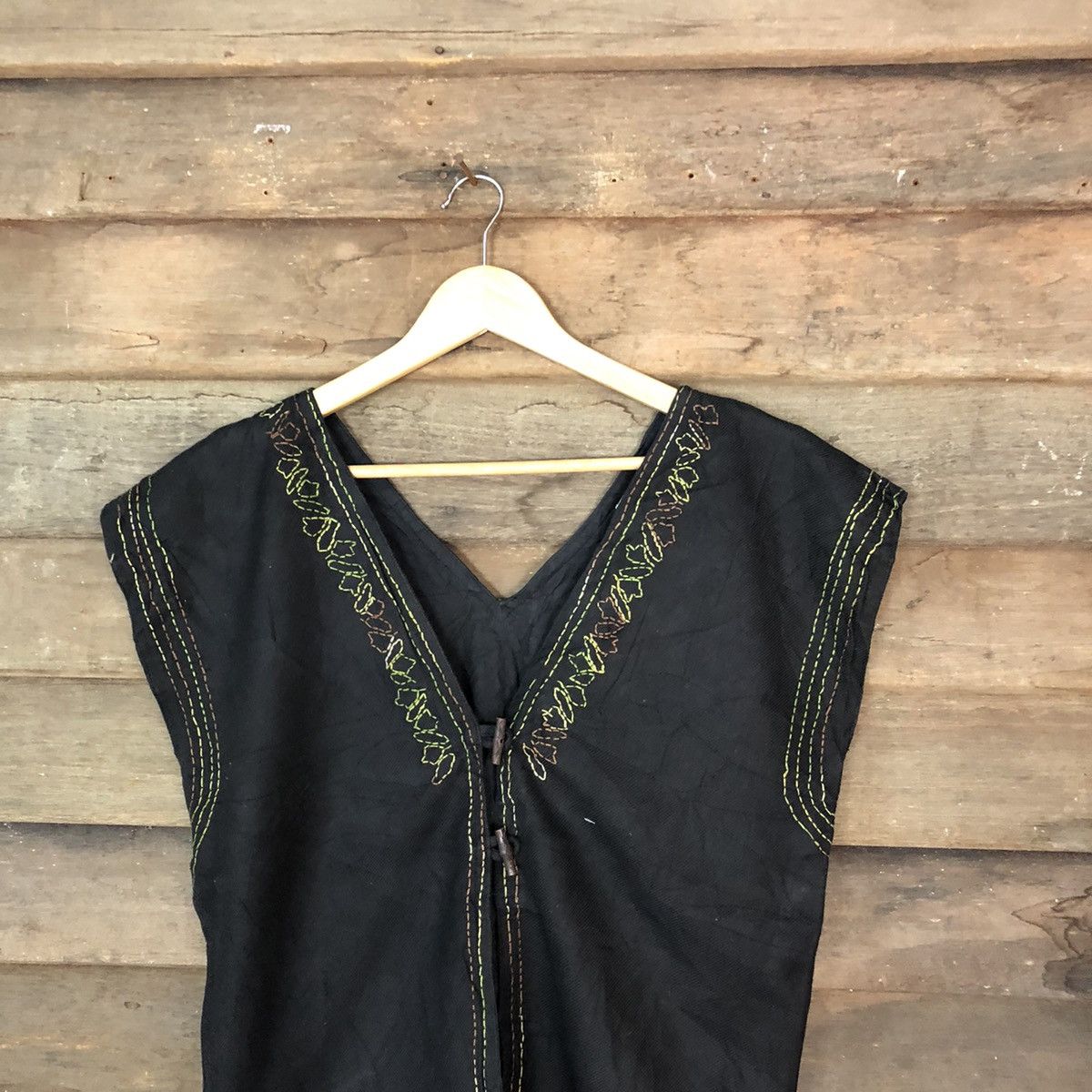 Vintage Ganesh japan vintage art Black Vest #H261 Size US M / EU 48-50 / 2 - 2 Thumbnail