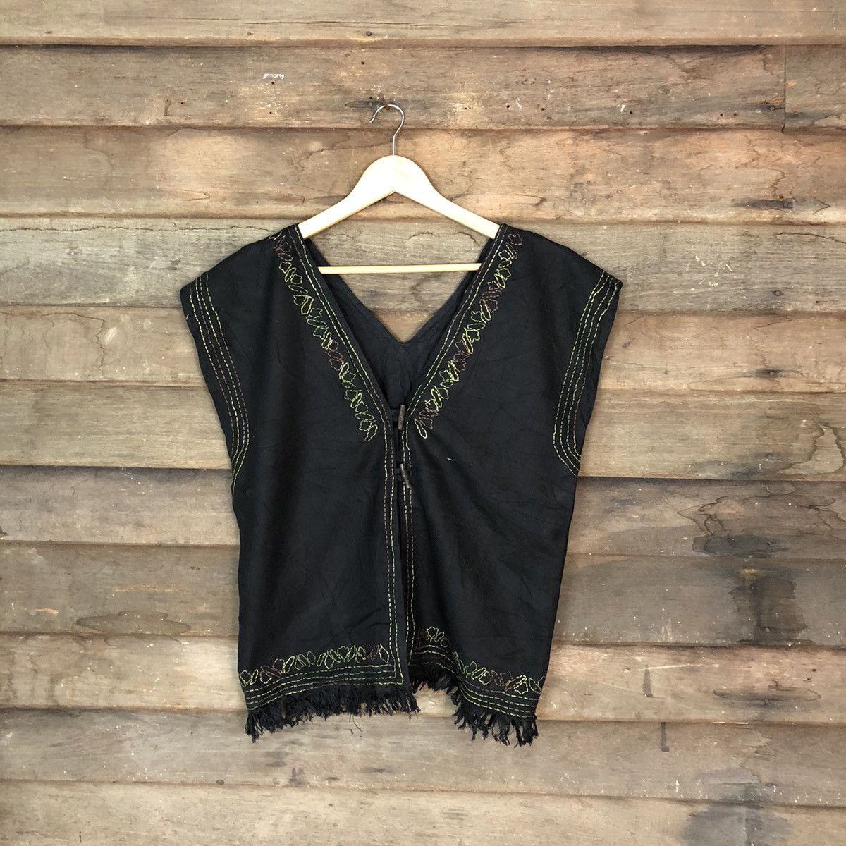 Vintage Ganesh japan vintage art Black Vest #H261 Size US M / EU 48-50 / 2 - 1 Thumbnail