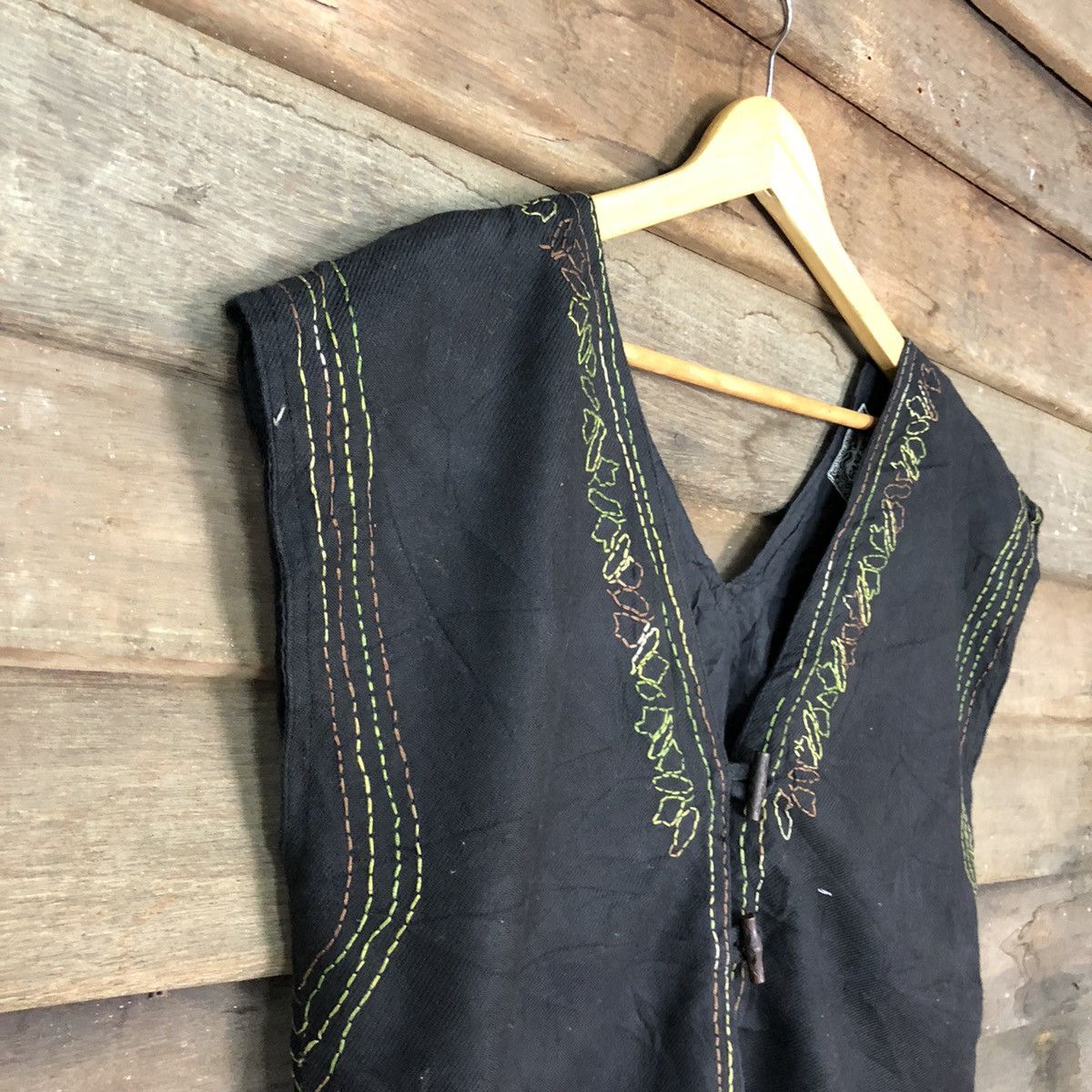 Vintage Ganesh japan vintage art Black Vest #H261 Size US M / EU 48-50 / 2 - 6 Thumbnail