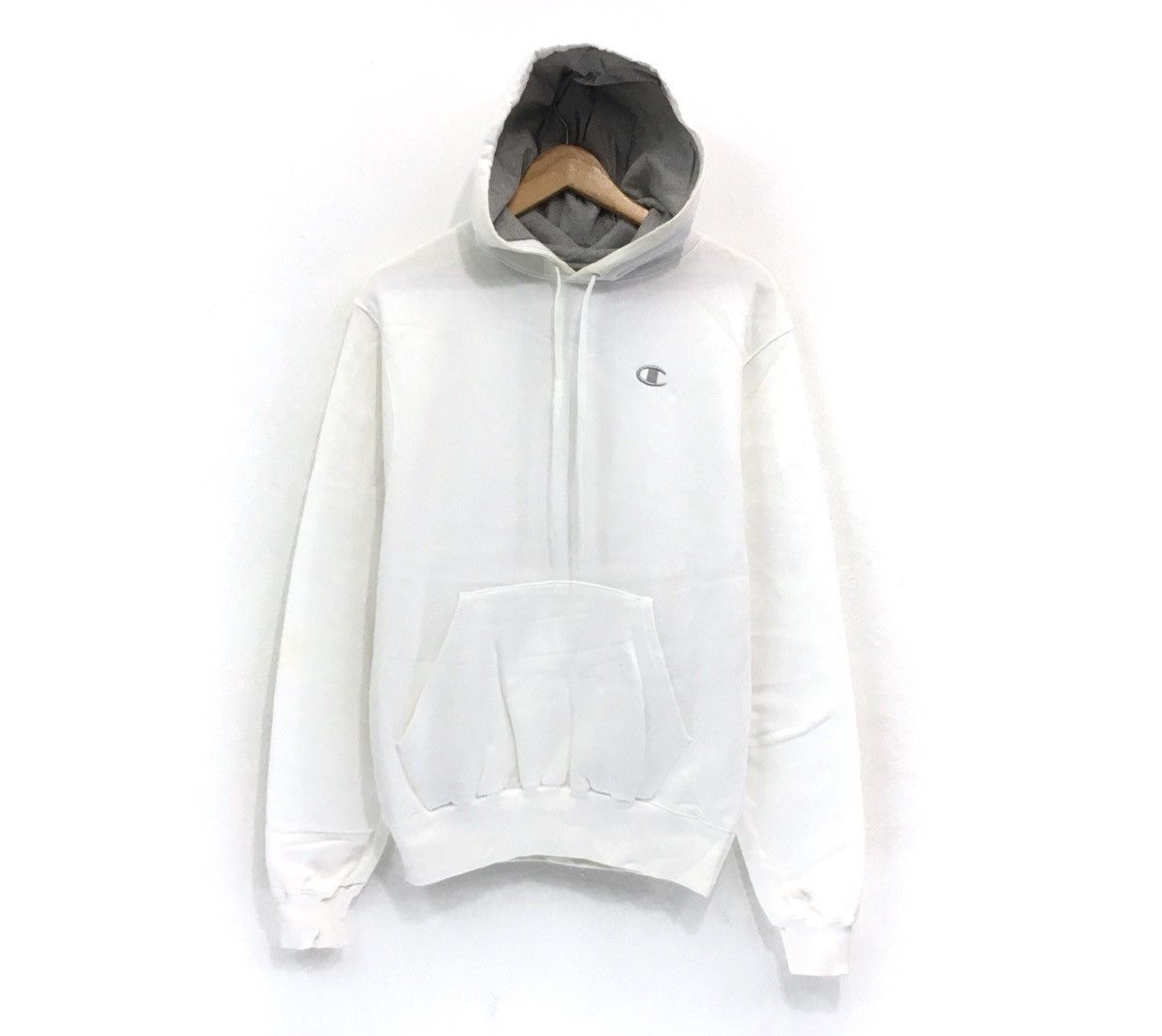 Champion Hoodie Sweatshirt Embroidery Small Logo Pullover