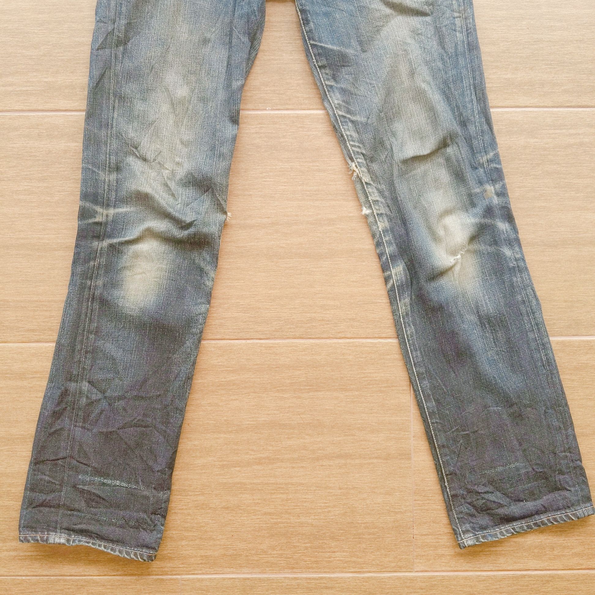Jean × Levi's × Vintage W30 Vintage Levi’s Distressed FLARE Denim Jean Pants Size US 30 / EU 46 - 9 Thumbnail