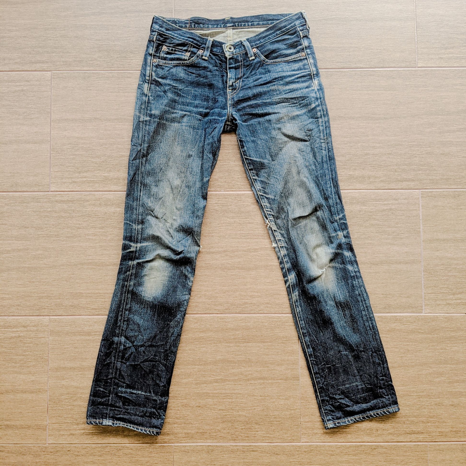 Jean × Levi's × Vintage W30 Vintage Levi’s Distressed FLARE Denim Jean Pants Size US 30 / EU 46 - 1 Thumbnail