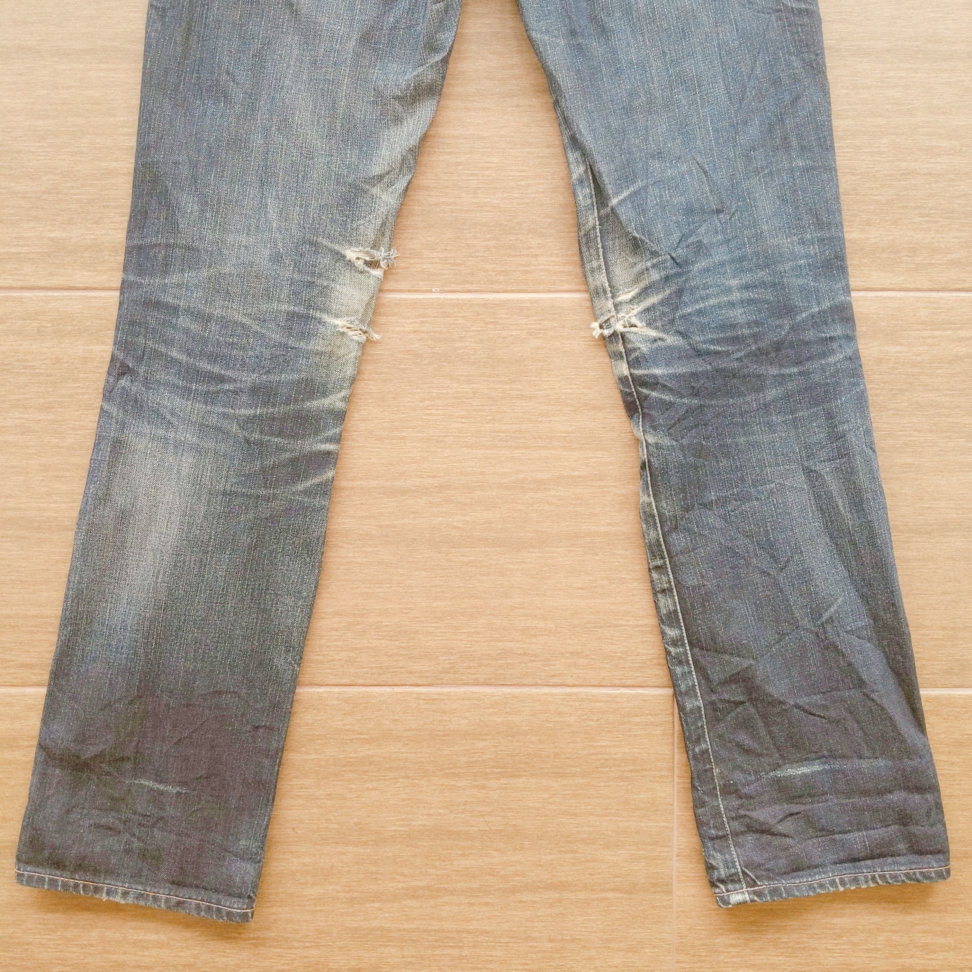 Jean × Levi's × Vintage W30 Vintage Levi’s Distressed FLARE Denim Jean Pants Size US 30 / EU 46 - 2 Thumbnail