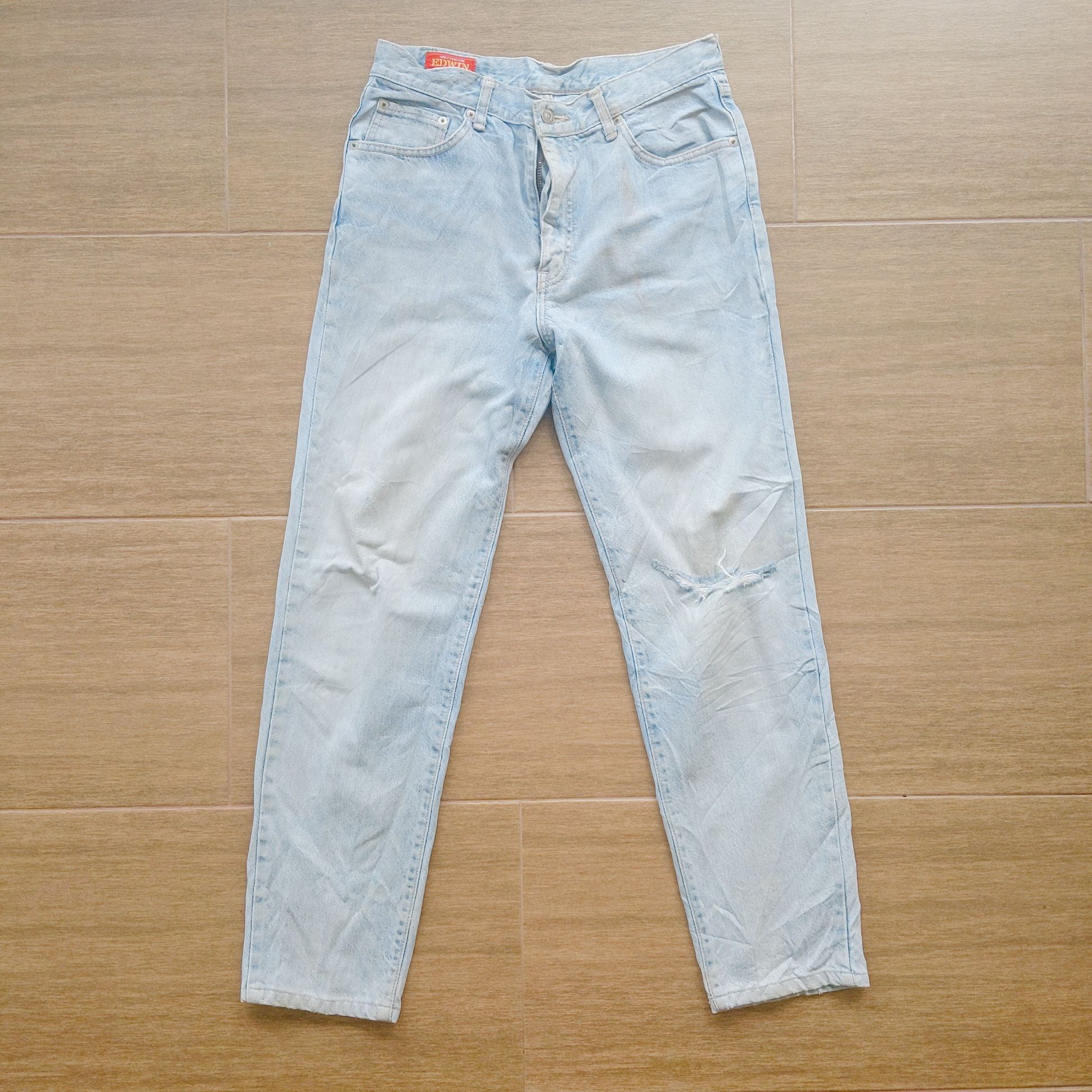 Japanese Brand Vintage EDWIN US Classic Distressed Faded Denim Pants Size US 30 / EU 46 - 1 Thumbnail