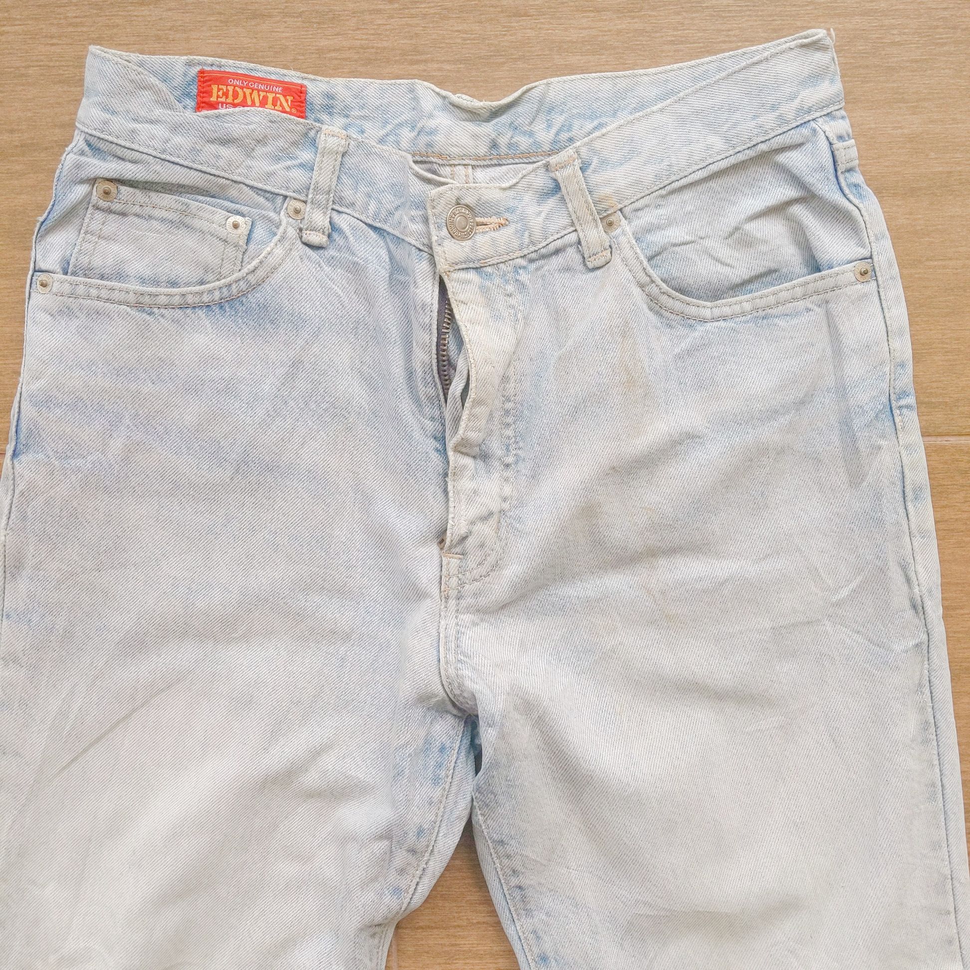 Japanese Brand Vintage EDWIN US Classic Distressed Faded Denim Pants Size US 30 / EU 46 - 12 Thumbnail