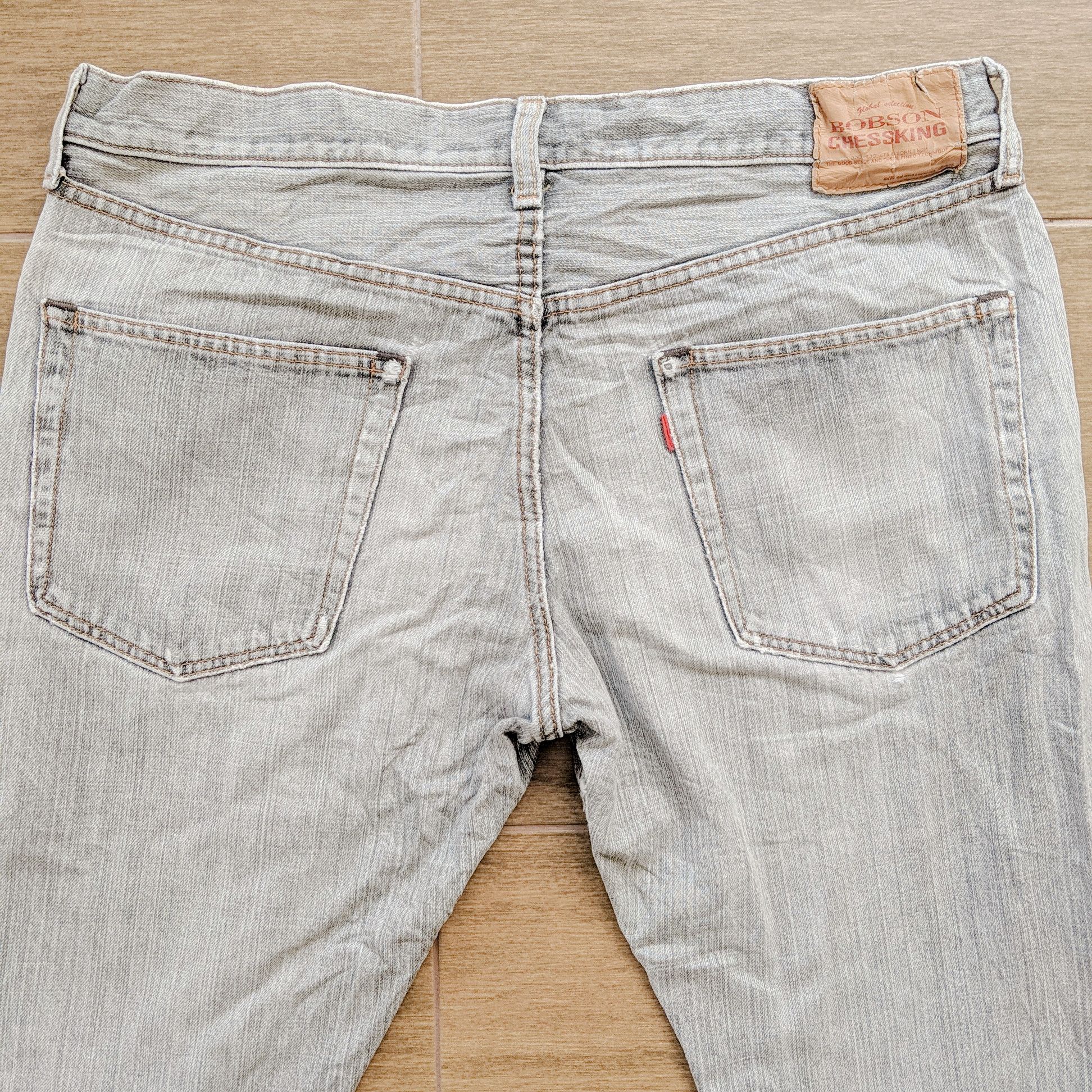 Japanese Brand × Jean × Vintage W34 🔥Vintage Bobson Chessking Distressed Faded Denim Pants Size US 34 / EU 50 - 5 Thumbnail