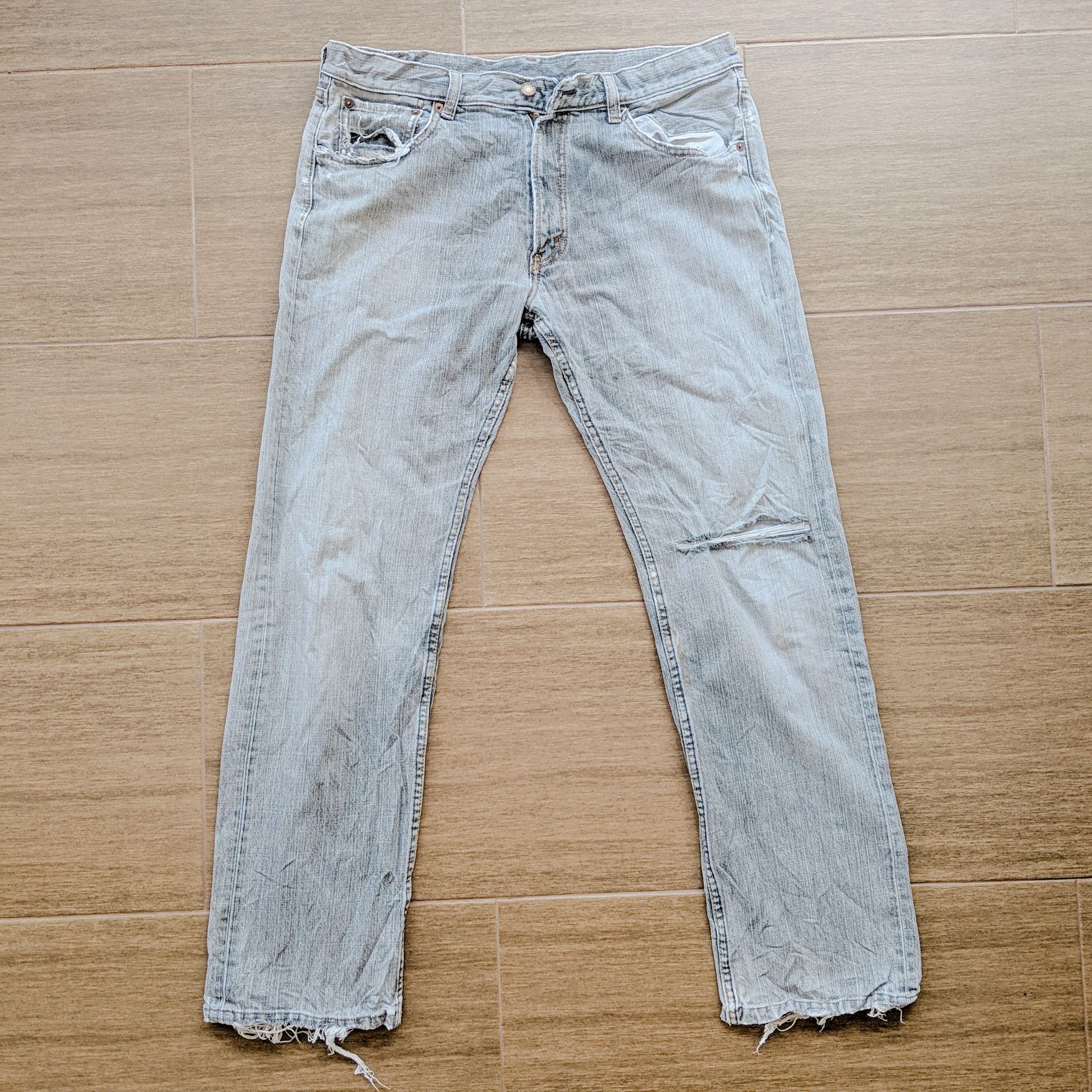 Japanese Brand × Jean × Vintage W34 🔥Vintage Bobson Chessking Distressed Faded Denim Pants Size US 34 / EU 50 - 1 Thumbnail