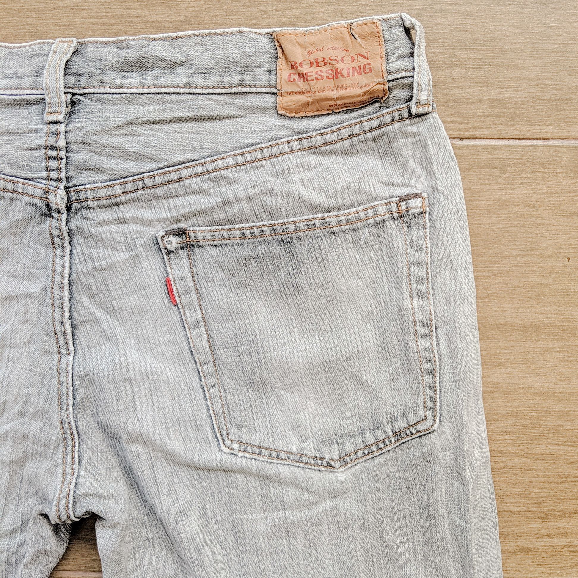 Japanese Brand × Jean × Vintage W34 🔥Vintage Bobson Chessking Distressed Faded Denim Pants Size US 34 / EU 50 - 3 Thumbnail