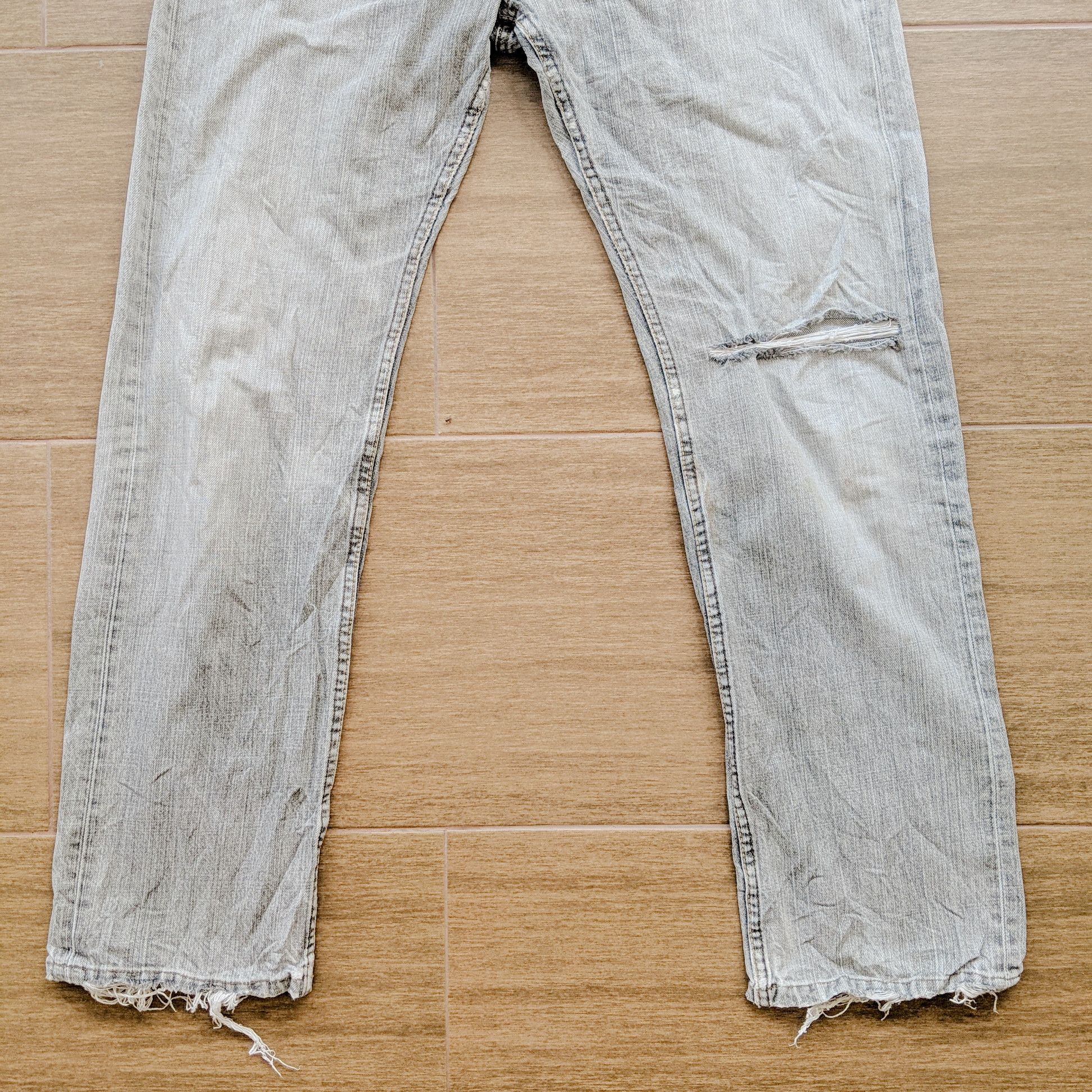 Japanese Brand × Jean × Vintage W34 🔥Vintage Bobson Chessking Distressed Faded Denim Pants Size US 34 / EU 50 - 9 Thumbnail