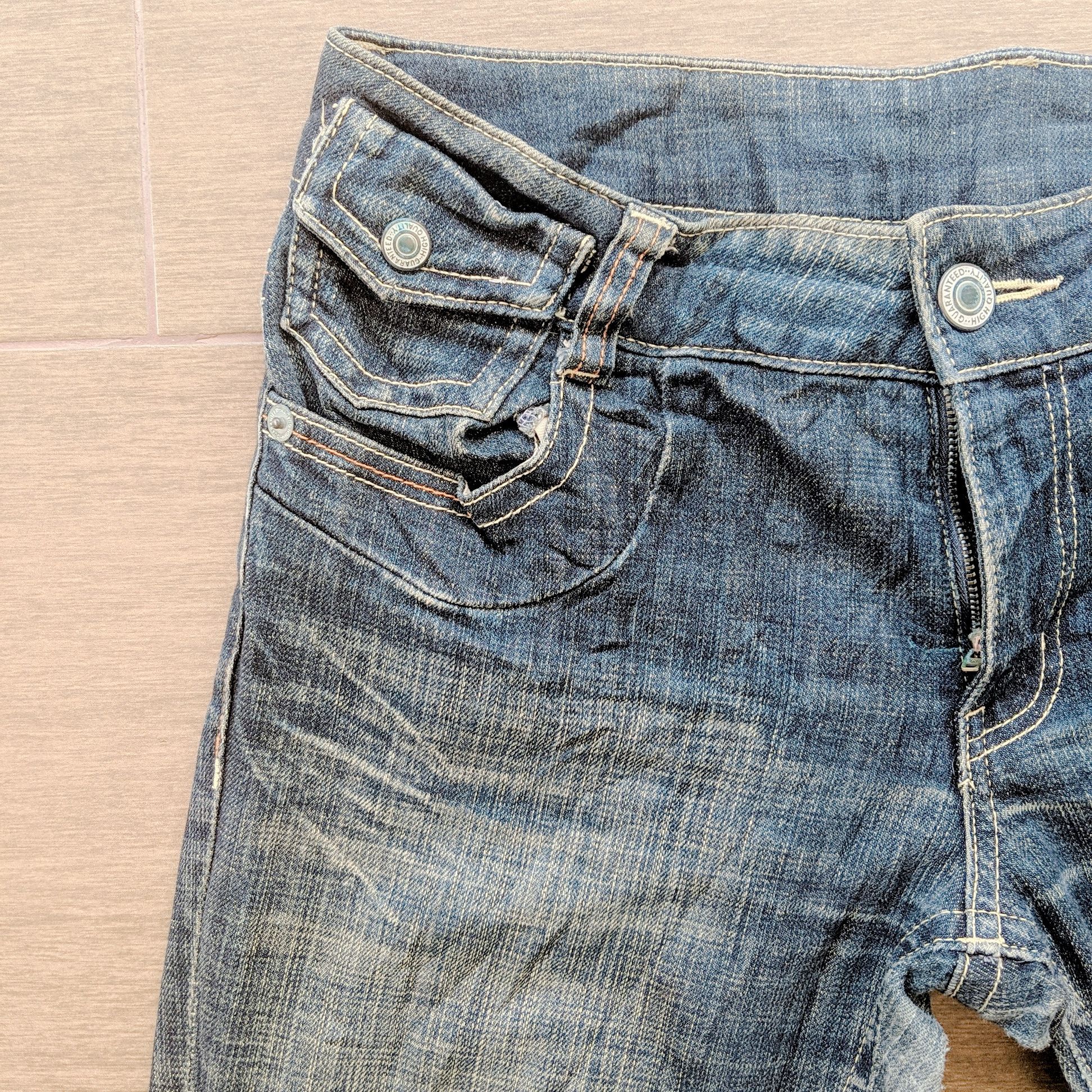 Japanese Brand Vintage Japanese Rare Flare Bootcut Distressed Denim Pants Size US 32 / EU 48 - 10 Thumbnail