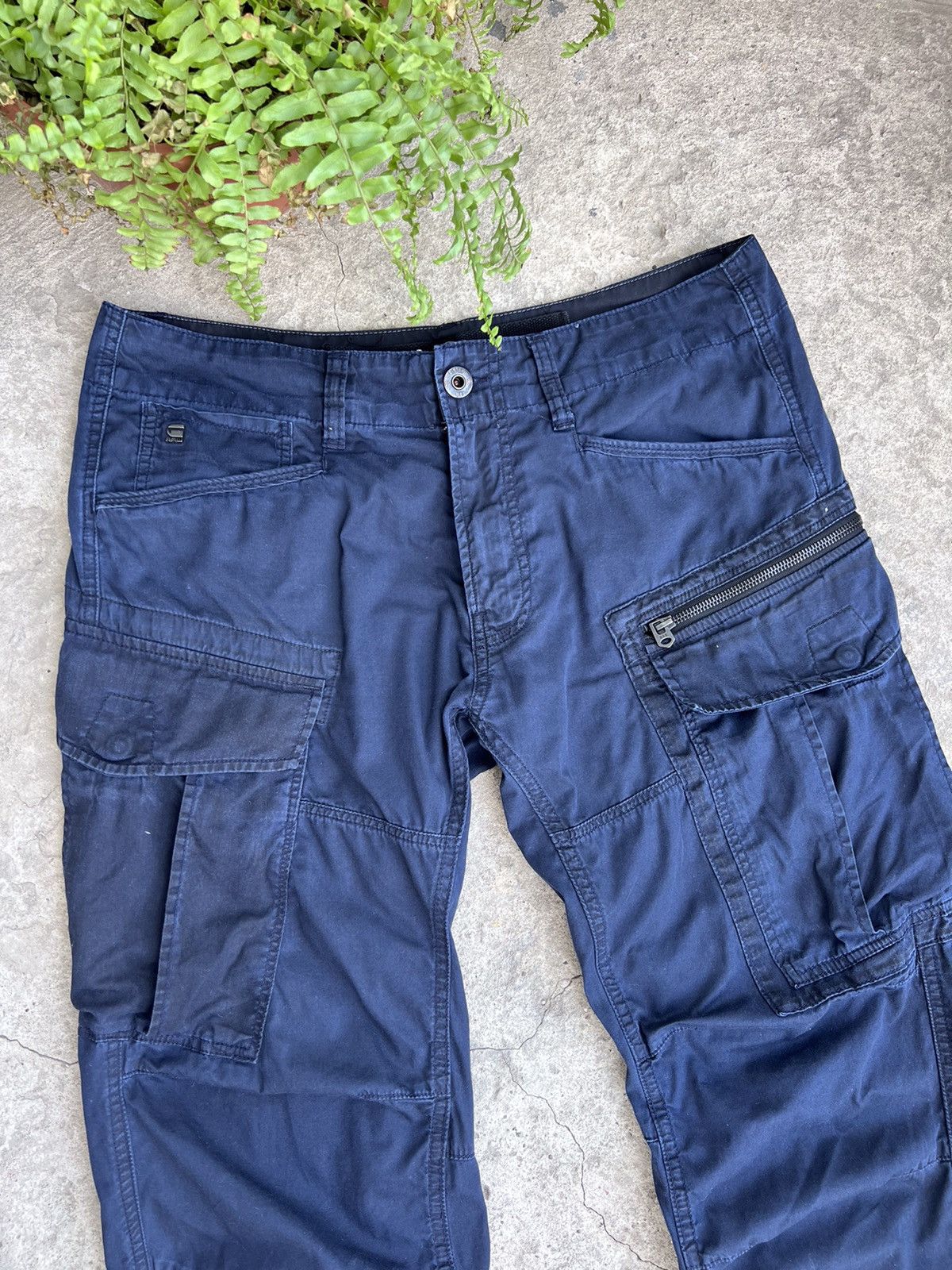 G-Star × Japanese Brand × Vintage Vintage G Star Raw Pants Zipped Staked 32x30 Size US 32 / EU 48 - 3 Thumbnail