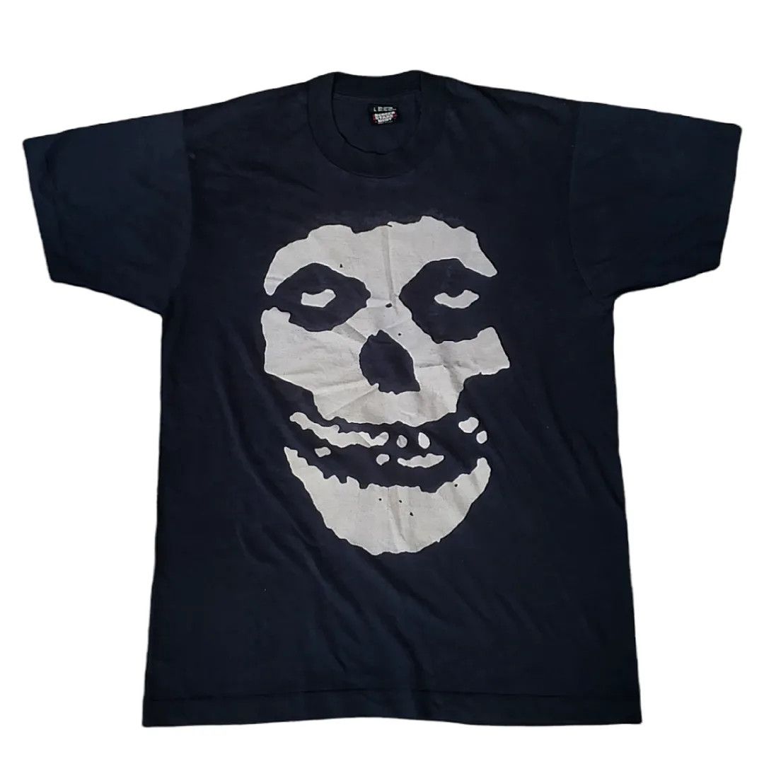 T-shirt Misfits 'Classic Fiend Skull' - Noir - Manches Courtes - Neuf Avec étiquettes