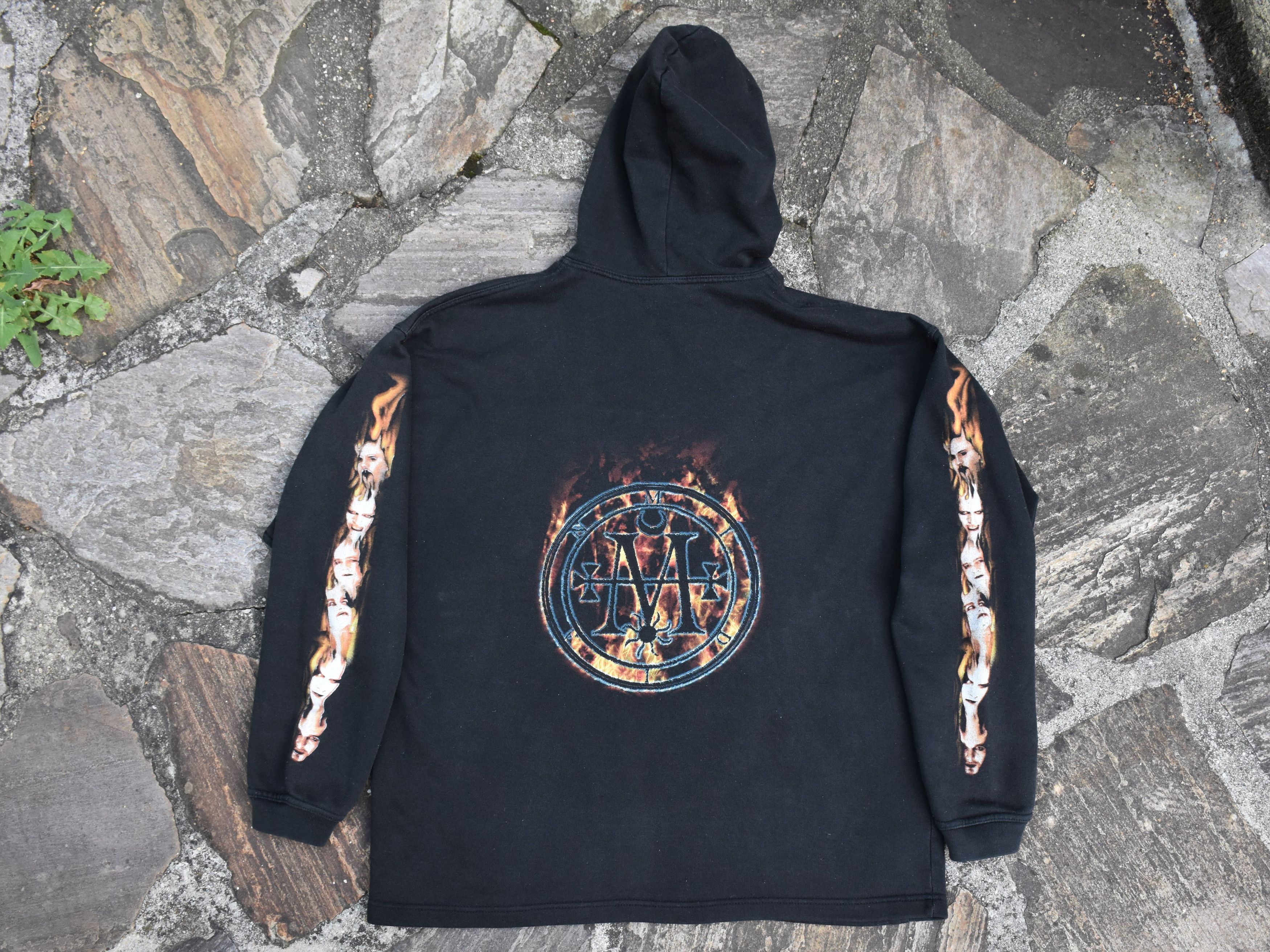 Band Tees × Vintage 90s Cradle of Filth vintage Hoodie darkthrone metal Size US XL / EU 56 / 4 - 3 Thumbnail