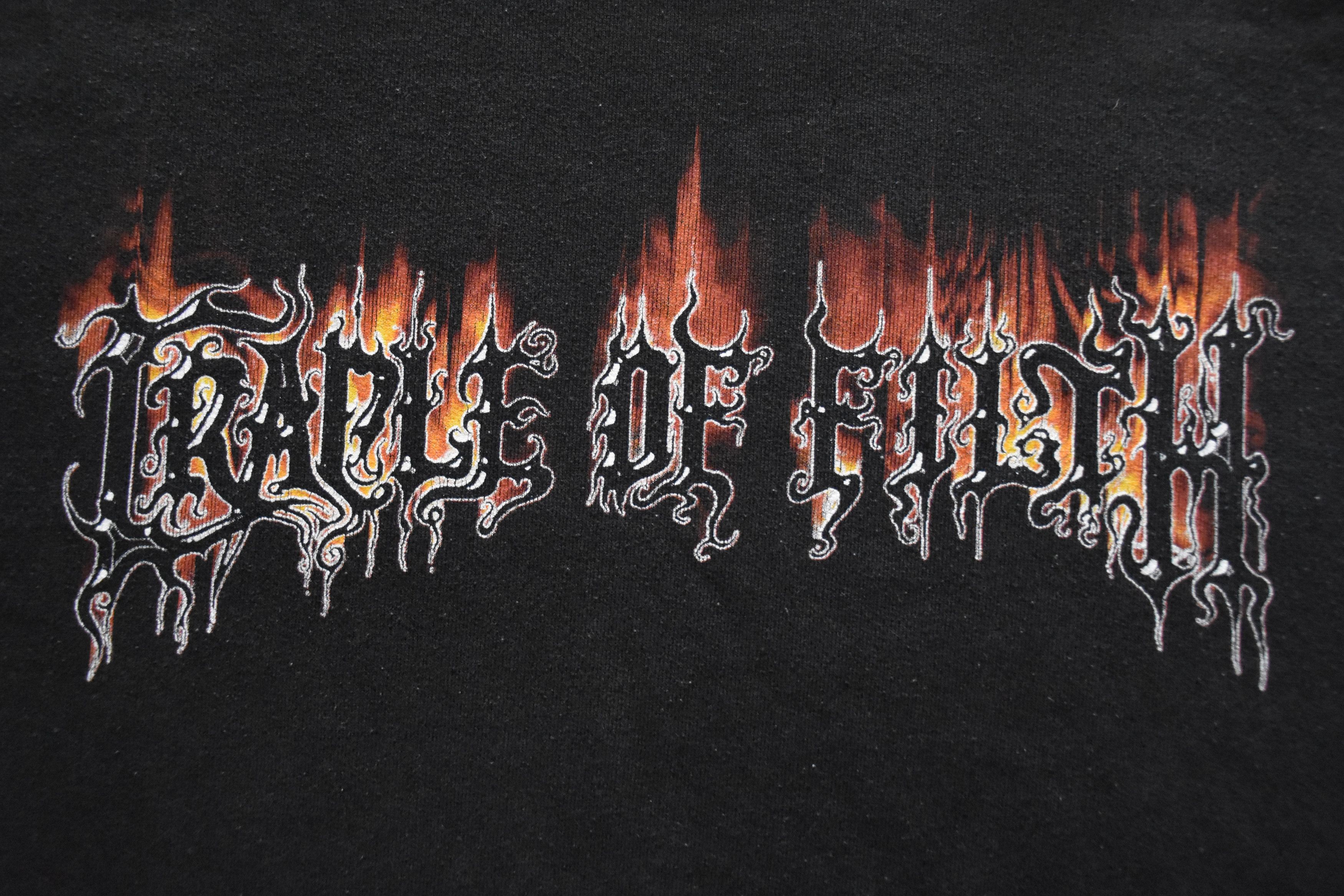 Band Tees × Vintage 90s Cradle of Filth vintage Hoodie darkthrone metal Size US XL / EU 56 / 4 - 4 Thumbnail