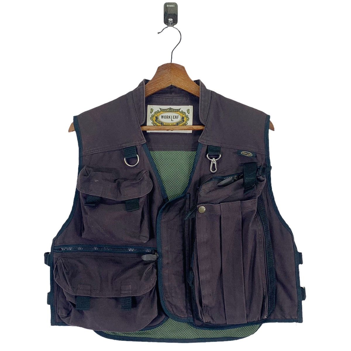 VINTAGE WORKLEAF RIDING JEANS TACTICAL VEST JACKET