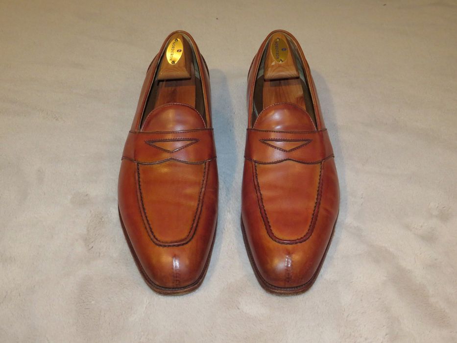 Edward Green Barksdale Edwardian Brown Split Toe Loafer 9.5D | Grailed