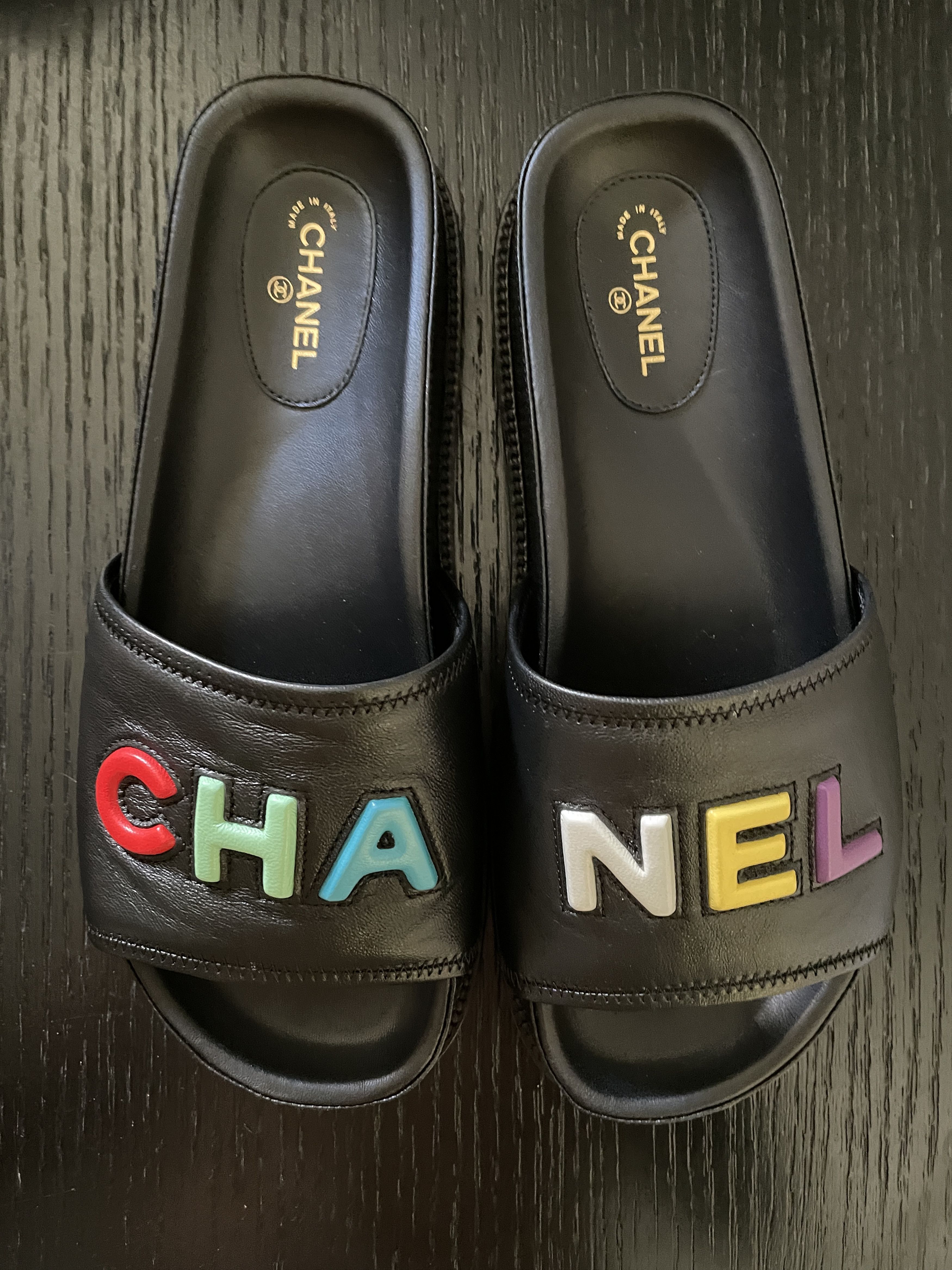 Chanel RAINBOW MULES Size US 7 / IT 37 - 2 Thumbnail