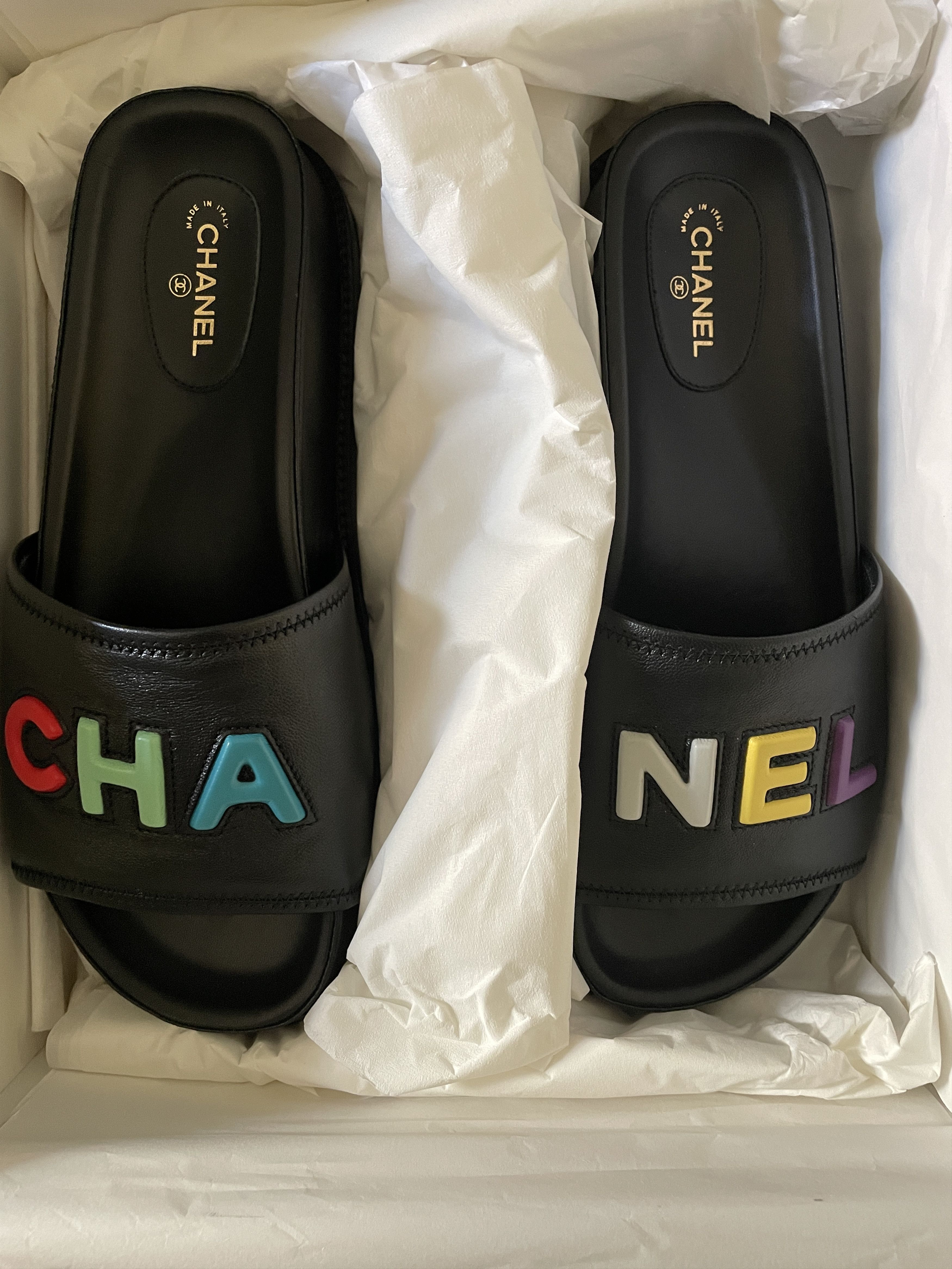 Chanel RAINBOW MULES Size US 7 / IT 37 - 3 Thumbnail
