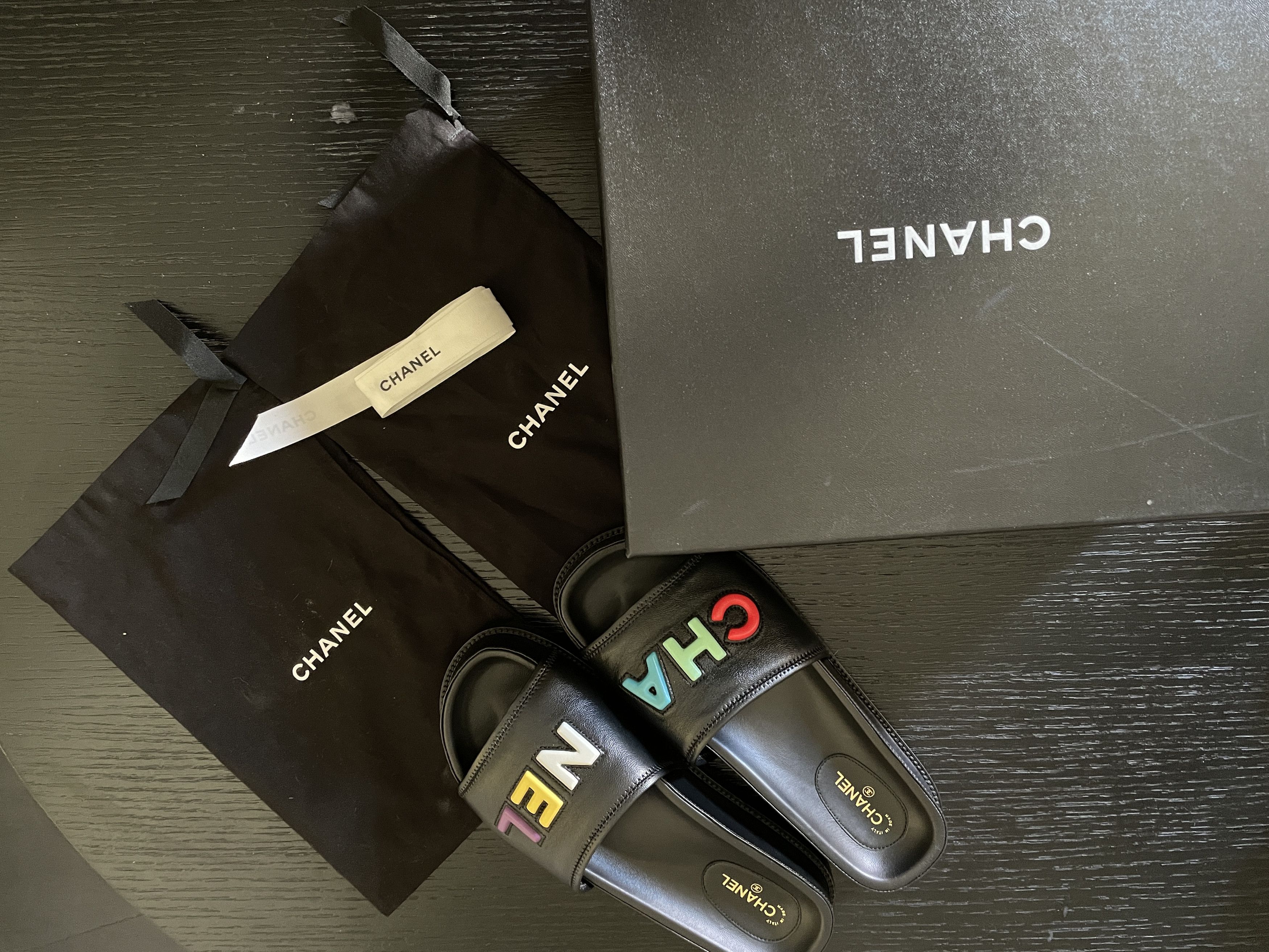 Chanel RAINBOW MULES Size US 7 / IT 37 - 8 Thumbnail