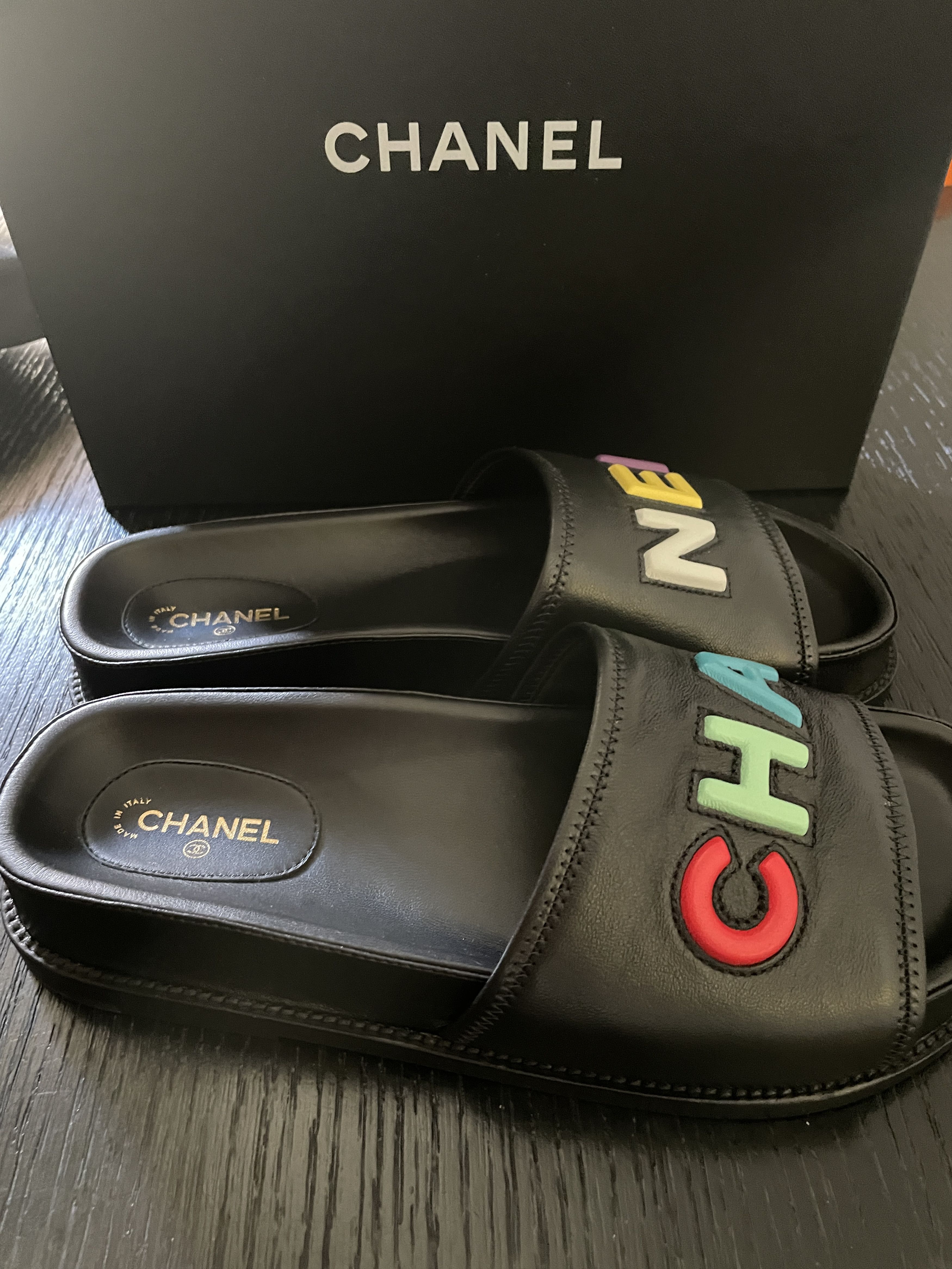 Chanel RAINBOW MULES Size US 7 / IT 37 - 4 Thumbnail