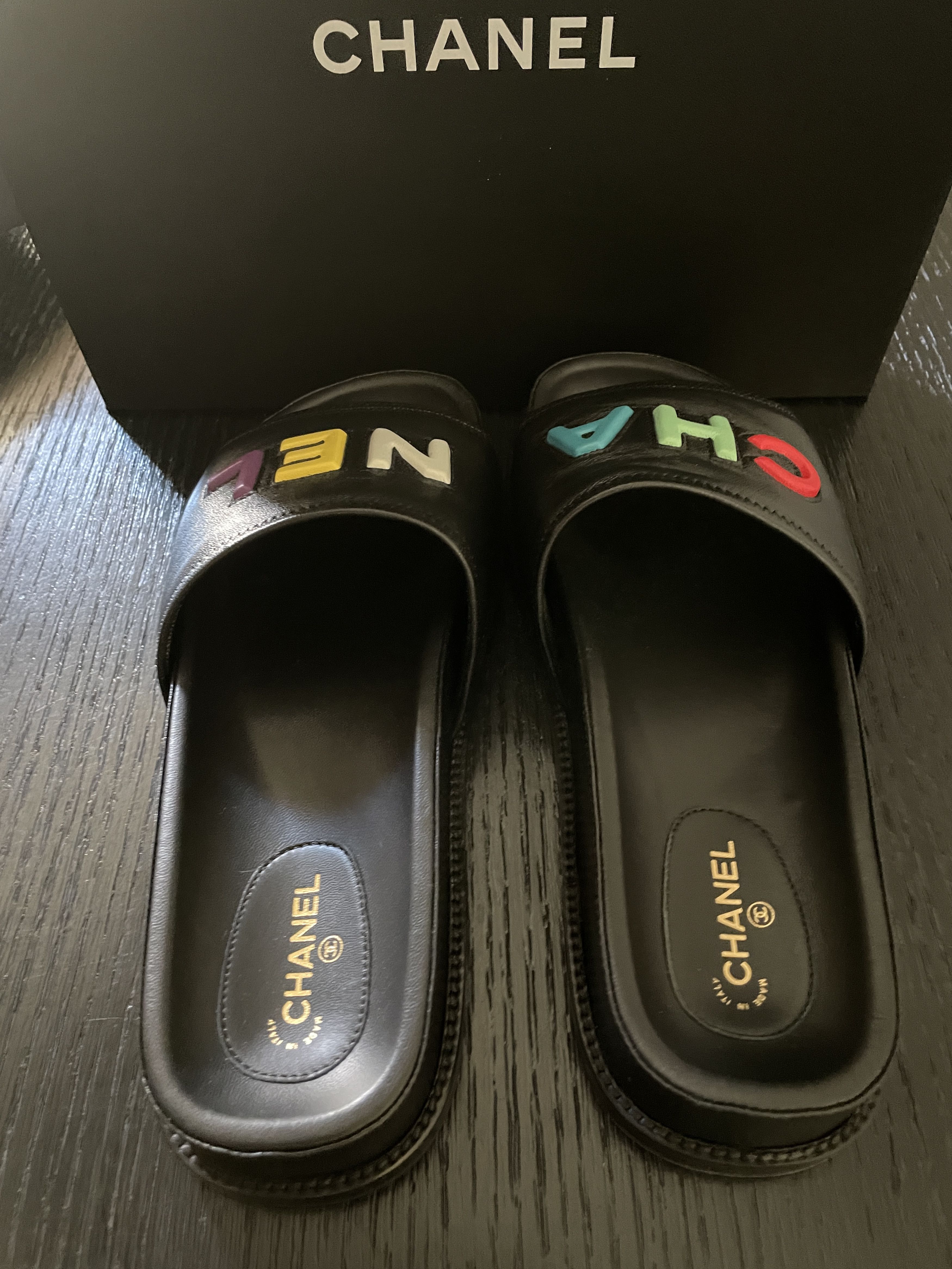 Chanel RAINBOW MULES Size US 7 / IT 37 - 5 Thumbnail