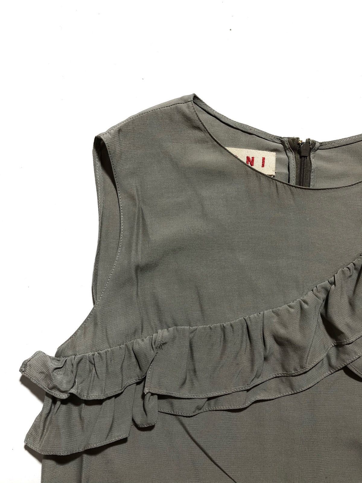 Marni Marni Ruffles tank top viscose Size XS / US 0-2 / IT 36-38 - 3 Thumbnail