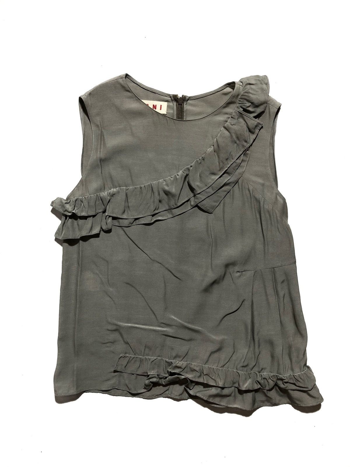 Marni Marni Ruffles tank top viscose Size XS / US 0-2 / IT 36-38 - 1 Thumbnail