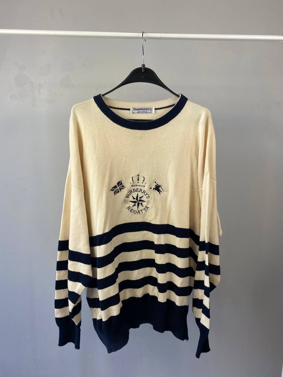 Vintage Burberry Embroidered Sweatshirt Size XS