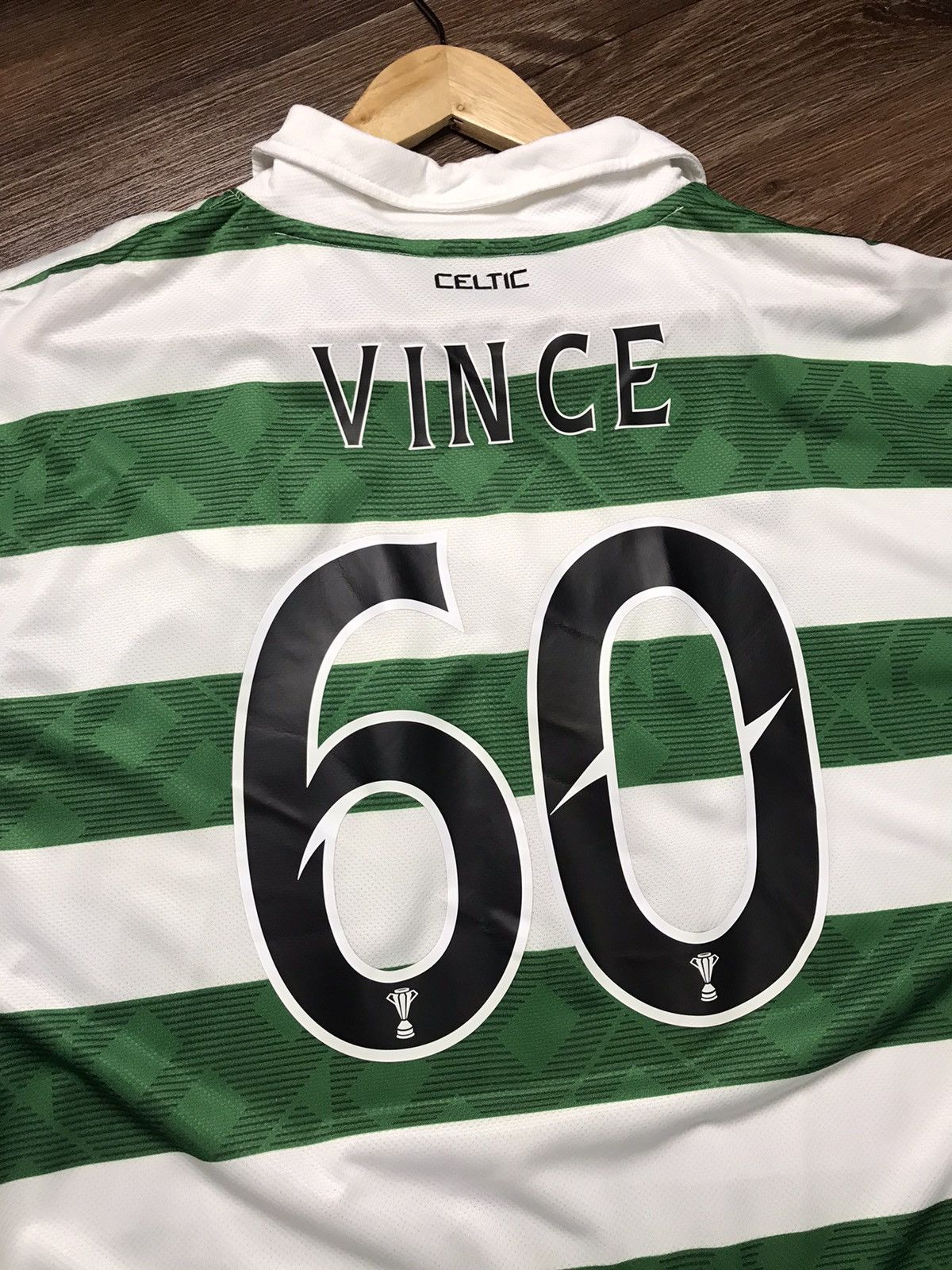 Nike × Vintage Nike Celtic Home S/S Jersey Vince#60 381813-378 Size US XXL / EU 58 / 5 - 8 Thumbnail