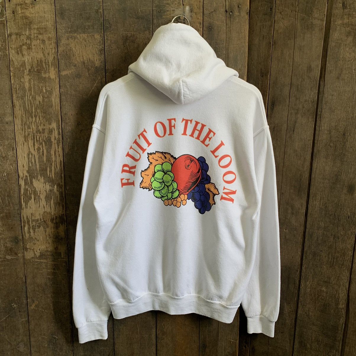 Fruit Of The Loom Vintage Fruit Of The Loom Big Logo Hoodie Size US M / EU 48-50 / 2 - 9 Thumbnail