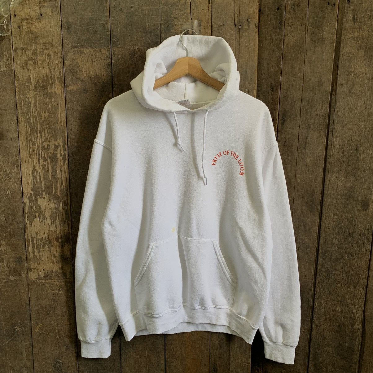 Fruit Of The Loom Vintage Fruit Of The Loom Big Logo Hoodie Size US M / EU 48-50 / 2 - 3 Thumbnail