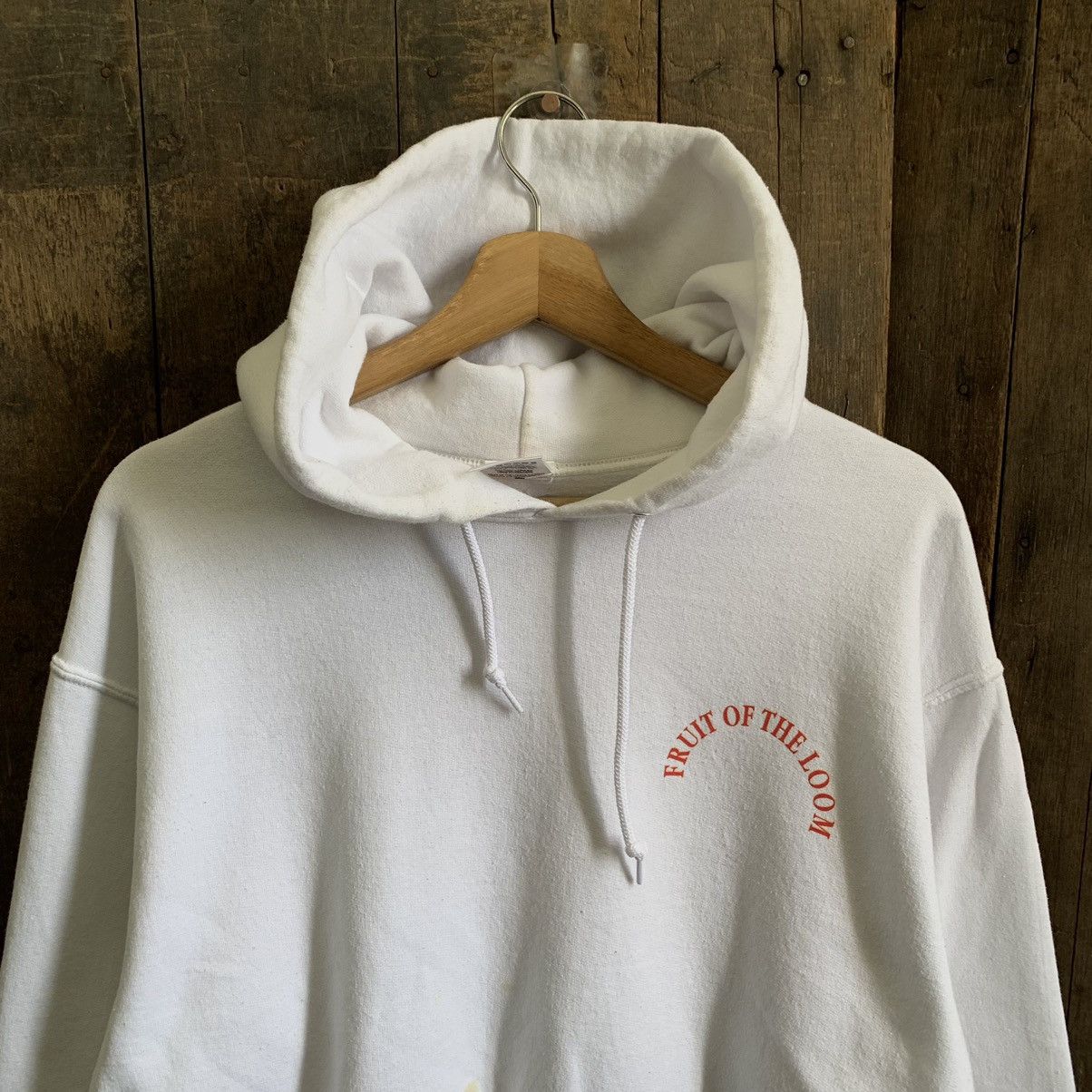 Fruit Of The Loom Vintage Fruit Of The Loom Big Logo Hoodie Size US M / EU 48-50 / 2 - 4 Thumbnail