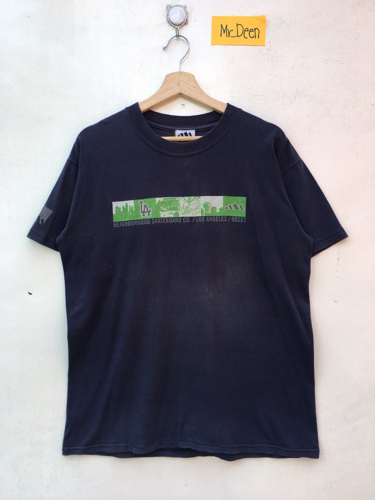 Neighborhood Vintage 90s Neighborhood Skateboard LA Big Logo Tee Size US M / EU 48-50 / 2 - 2 Thumbnail