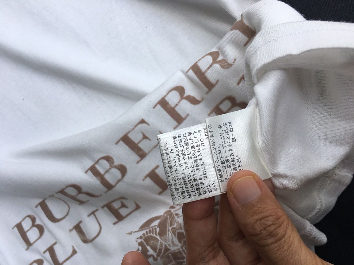 Burberry Vintage Burberry Big Logo Tshirt Size XS / US 0-2 / IT 36-38 - 12 Thumbnail