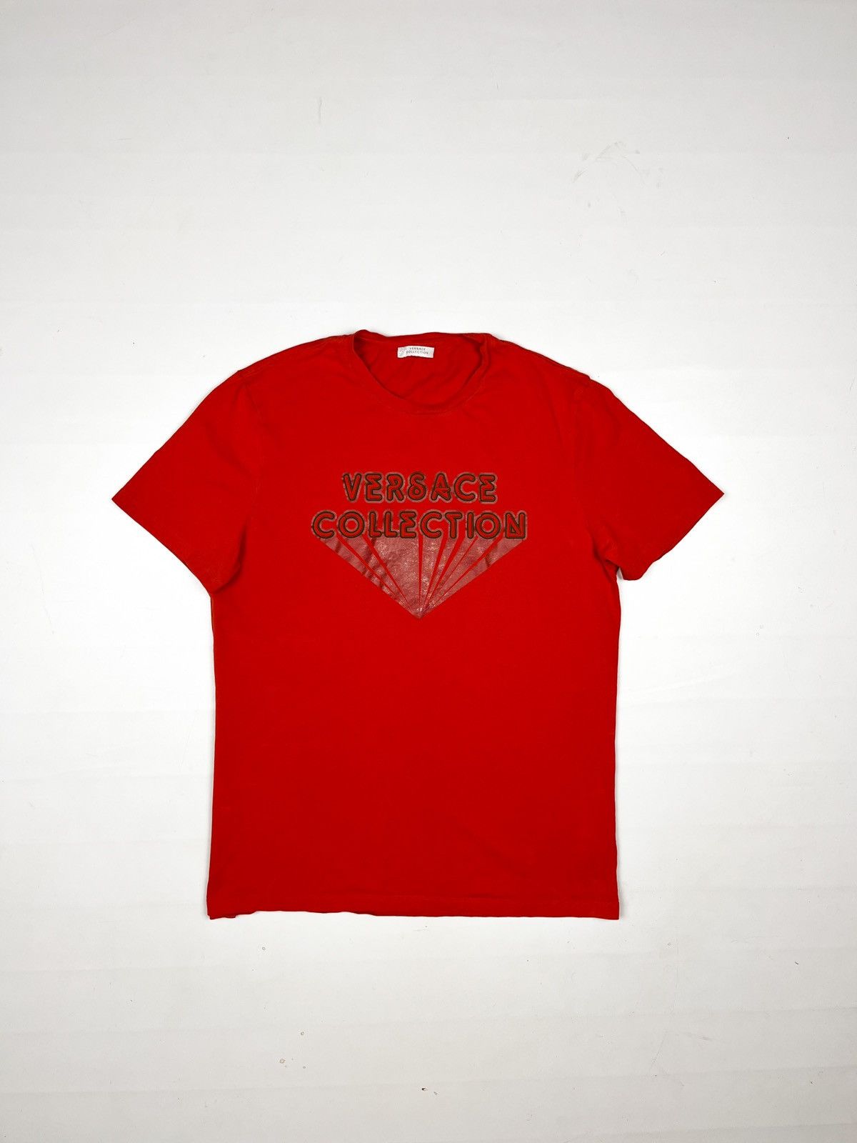 Versace Collection red logo tshirt XXL